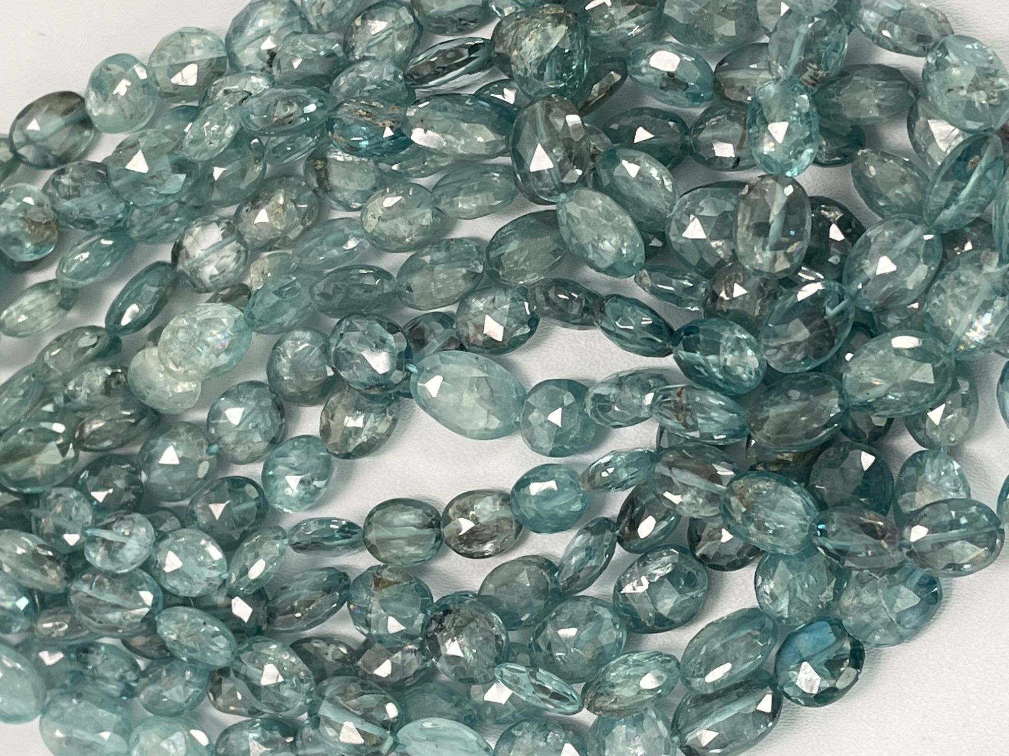 Blue Zircon Oval Faceted
