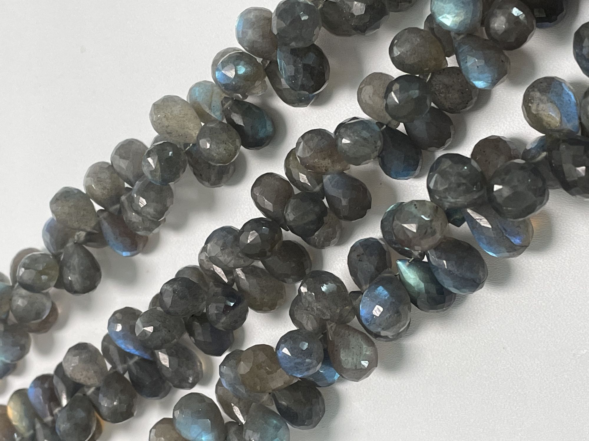 Labradorite Drop Faceted