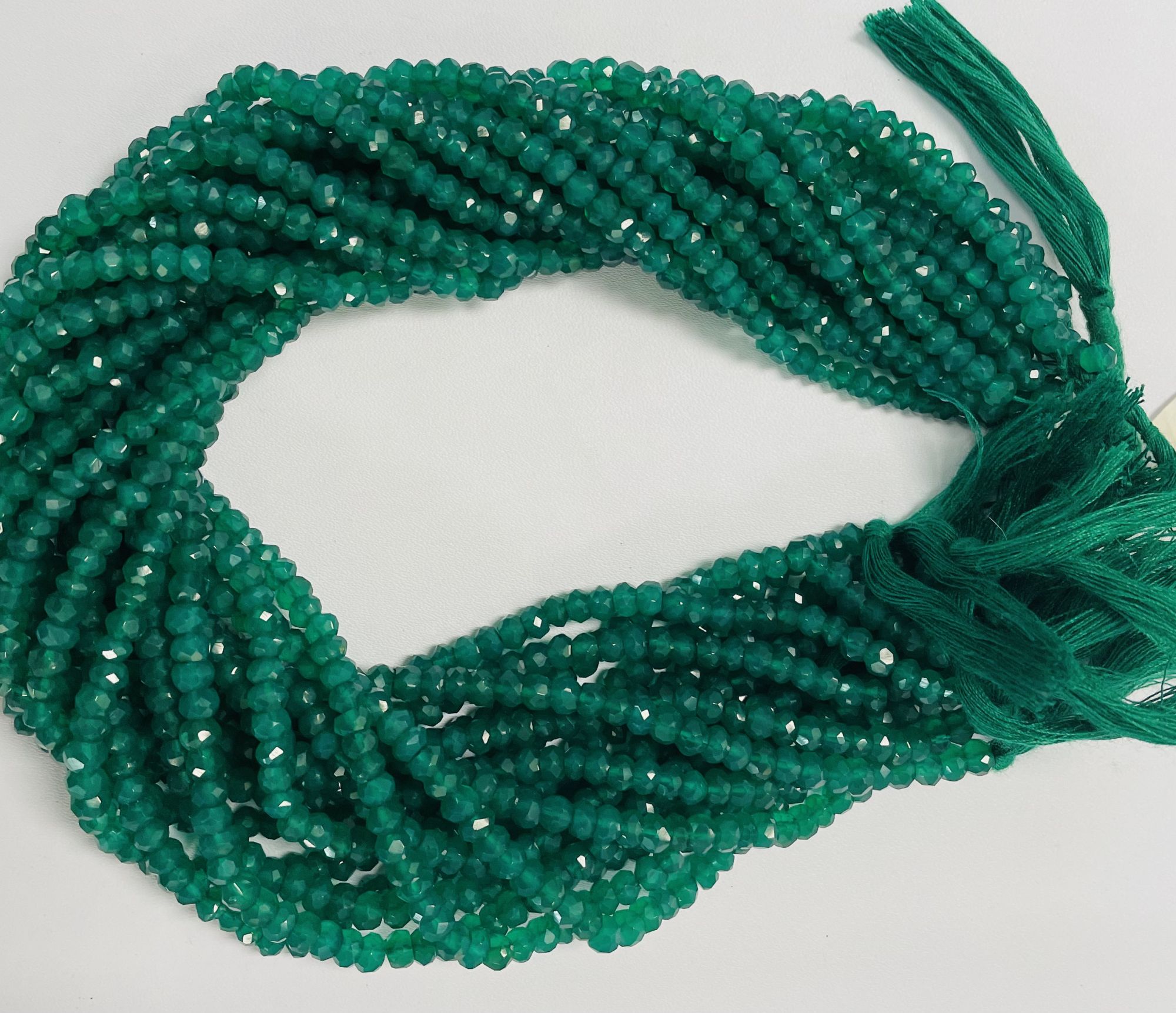 Onyx Rondelle Faceted