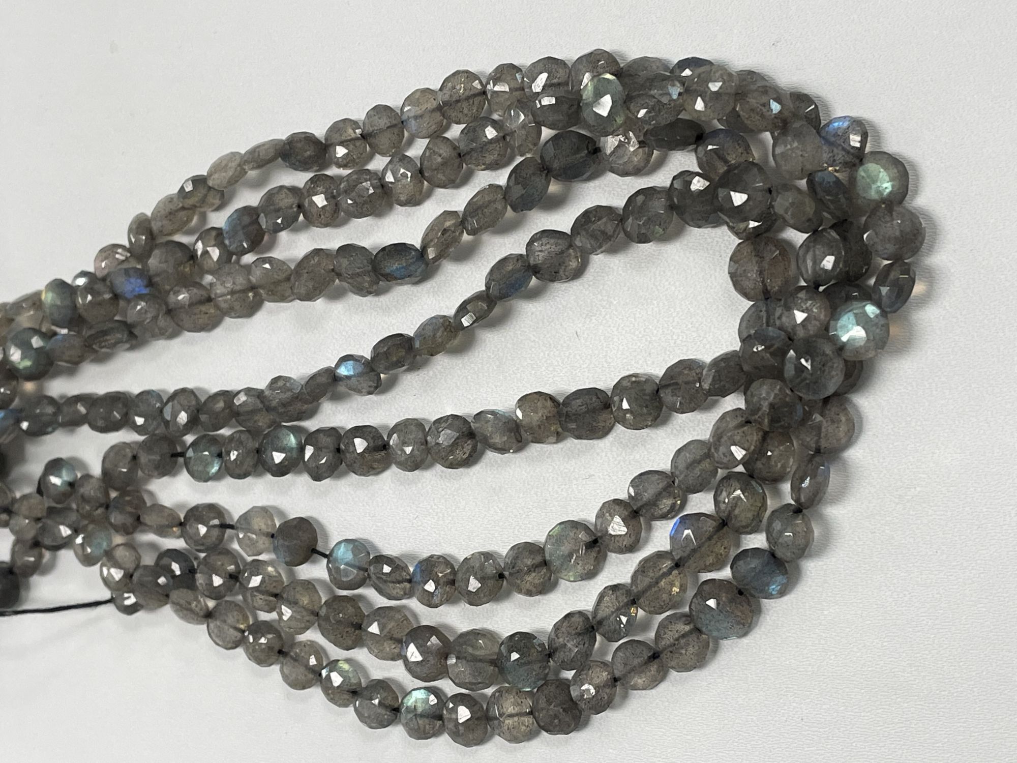 Labradorite Coin Faceted