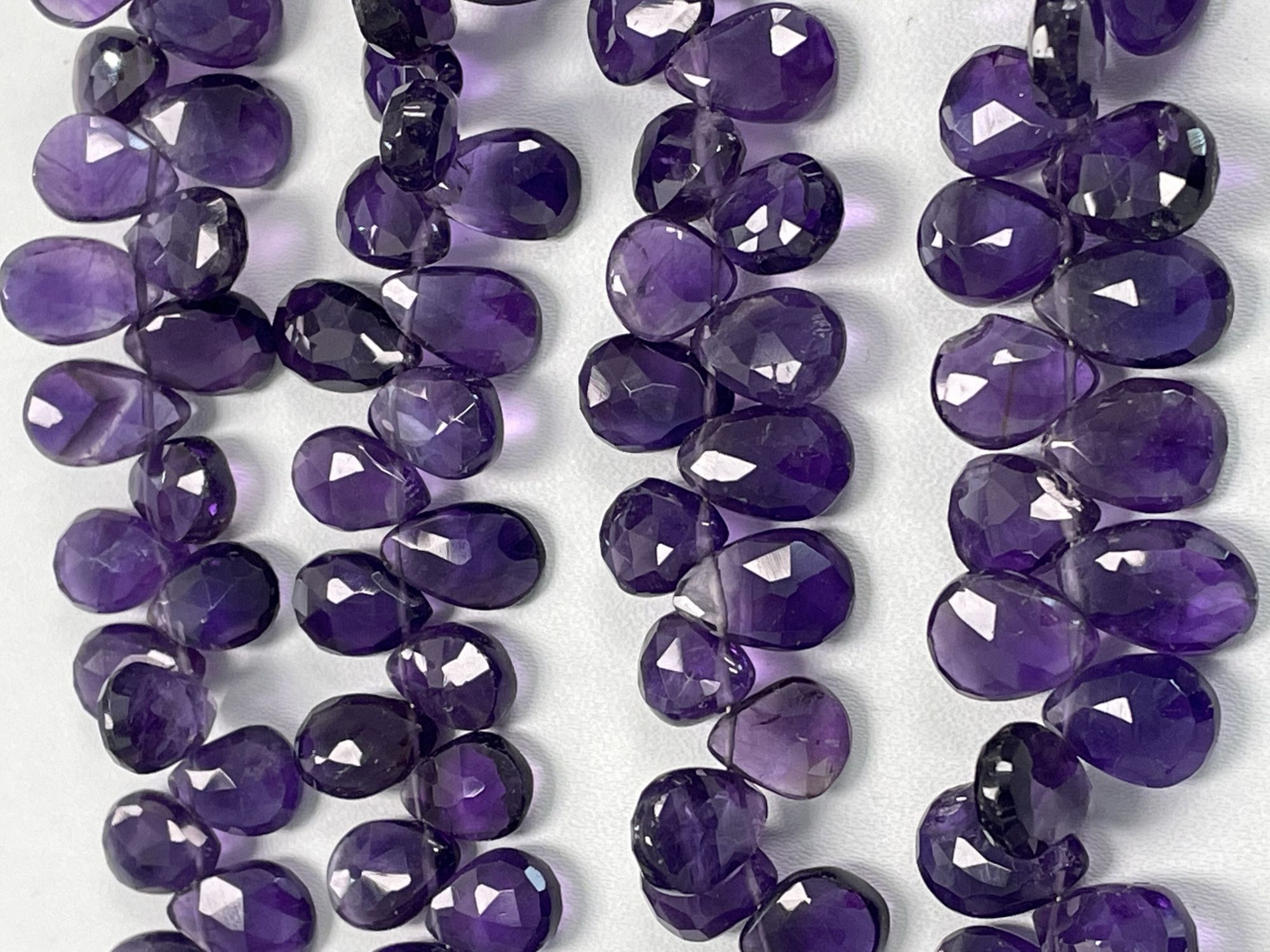 Purple Amethyst Pear Faceted