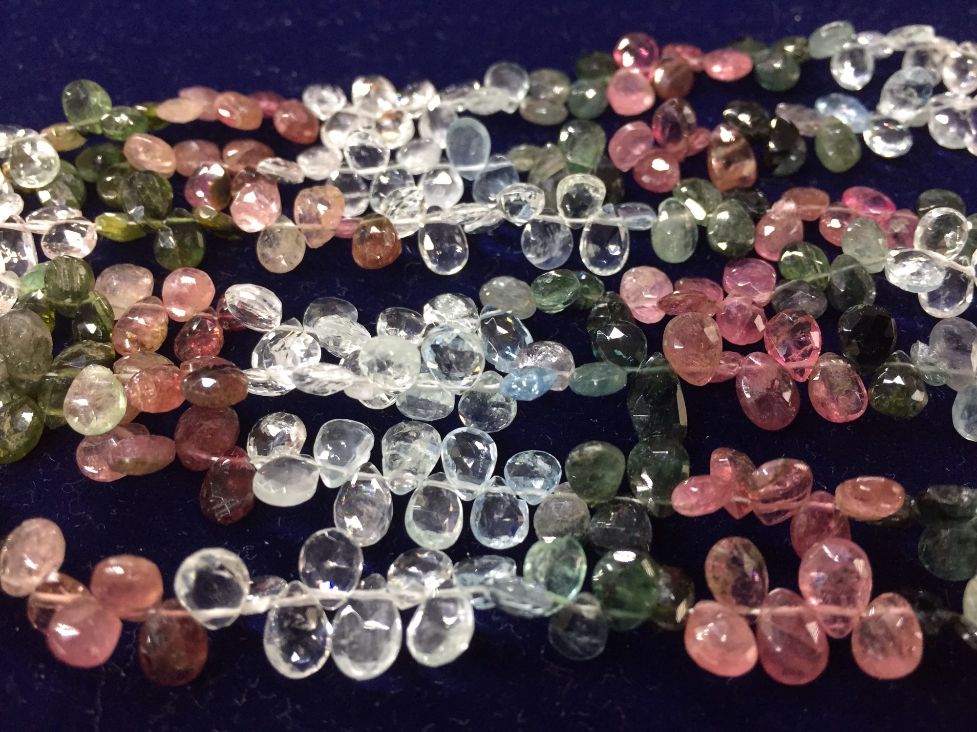 Natural tourmaline pear Faceted