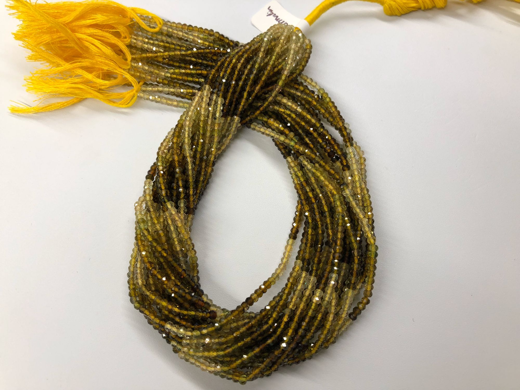 Natural Tourmaline Rondelles Faceted