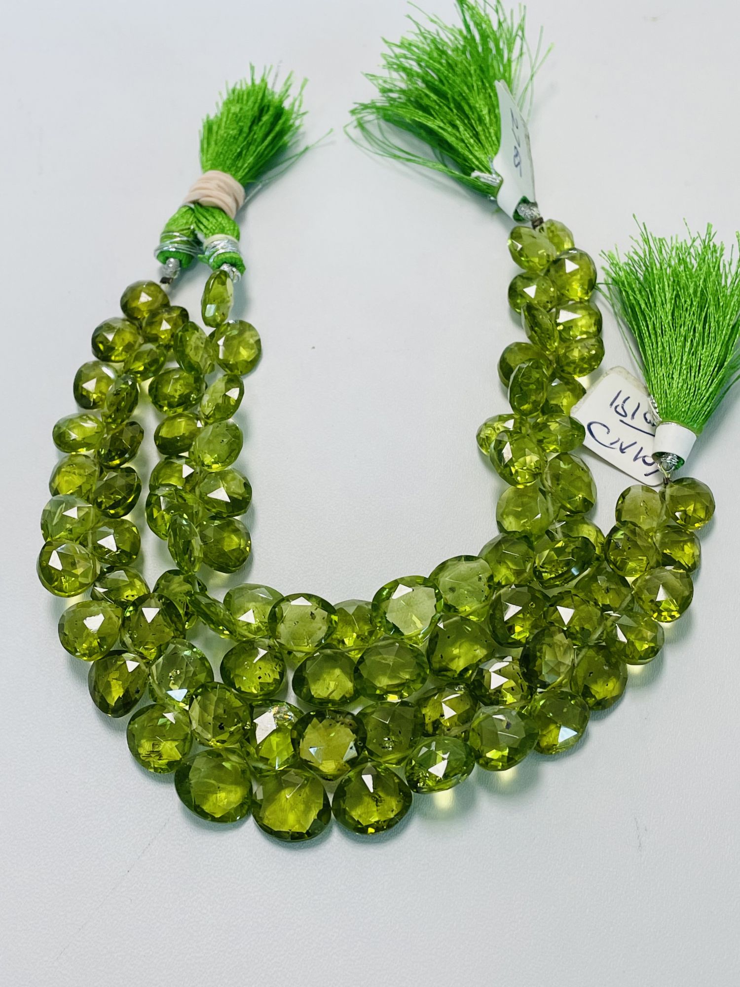 Peridot Heart Faceted