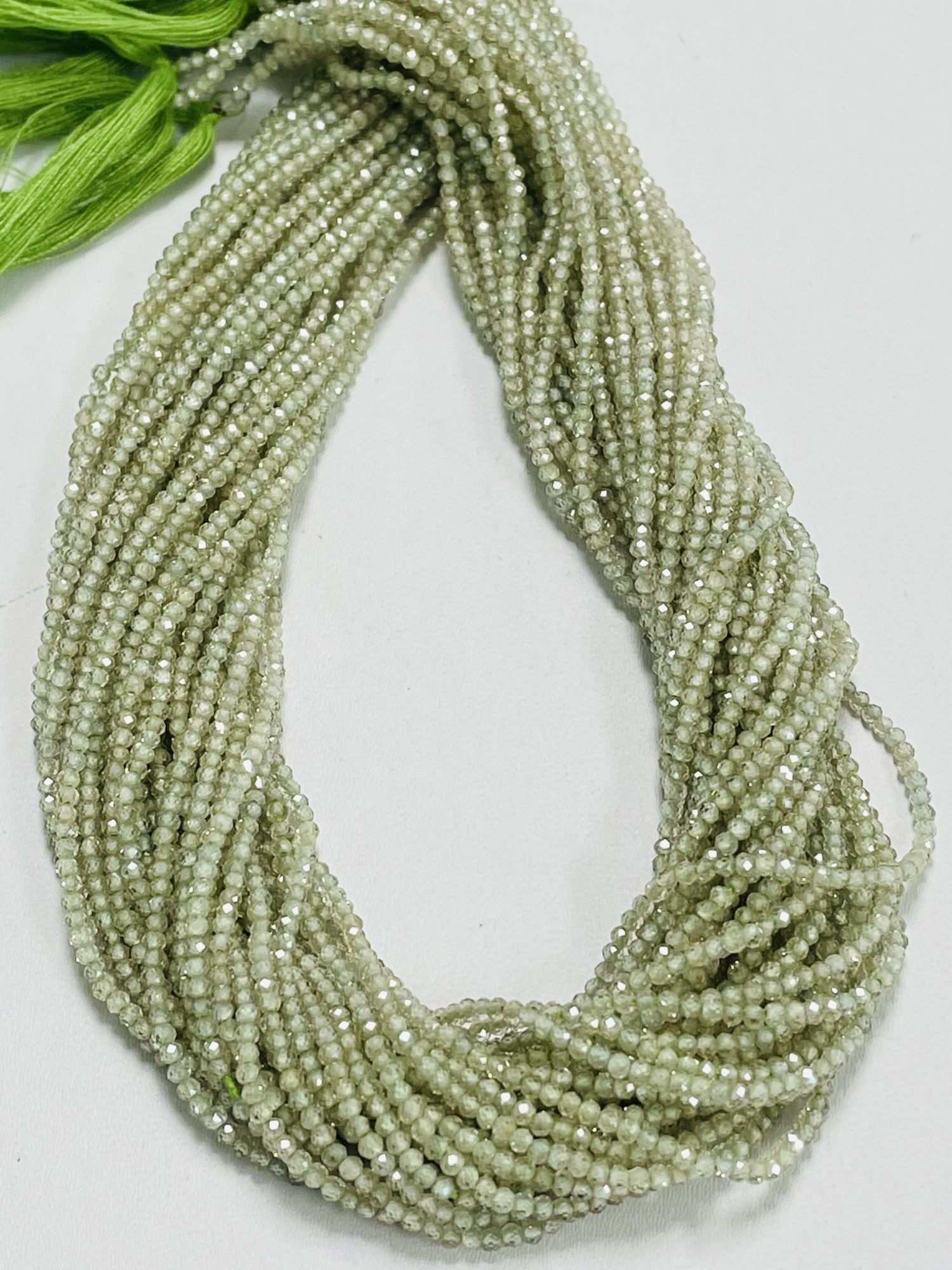 Natural Zircon Rondelle Faceted