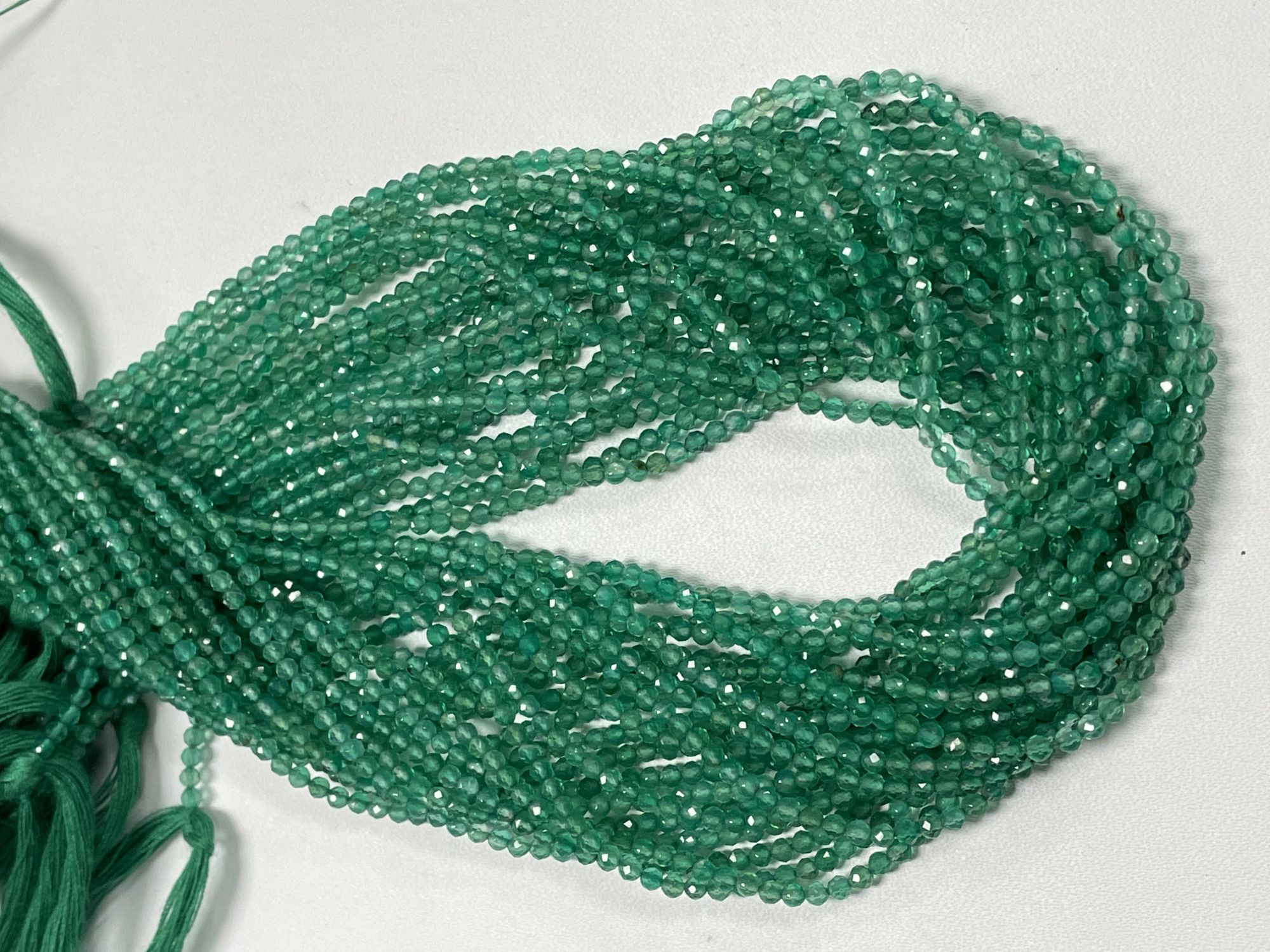 Green Onyx Rondelle Faceted