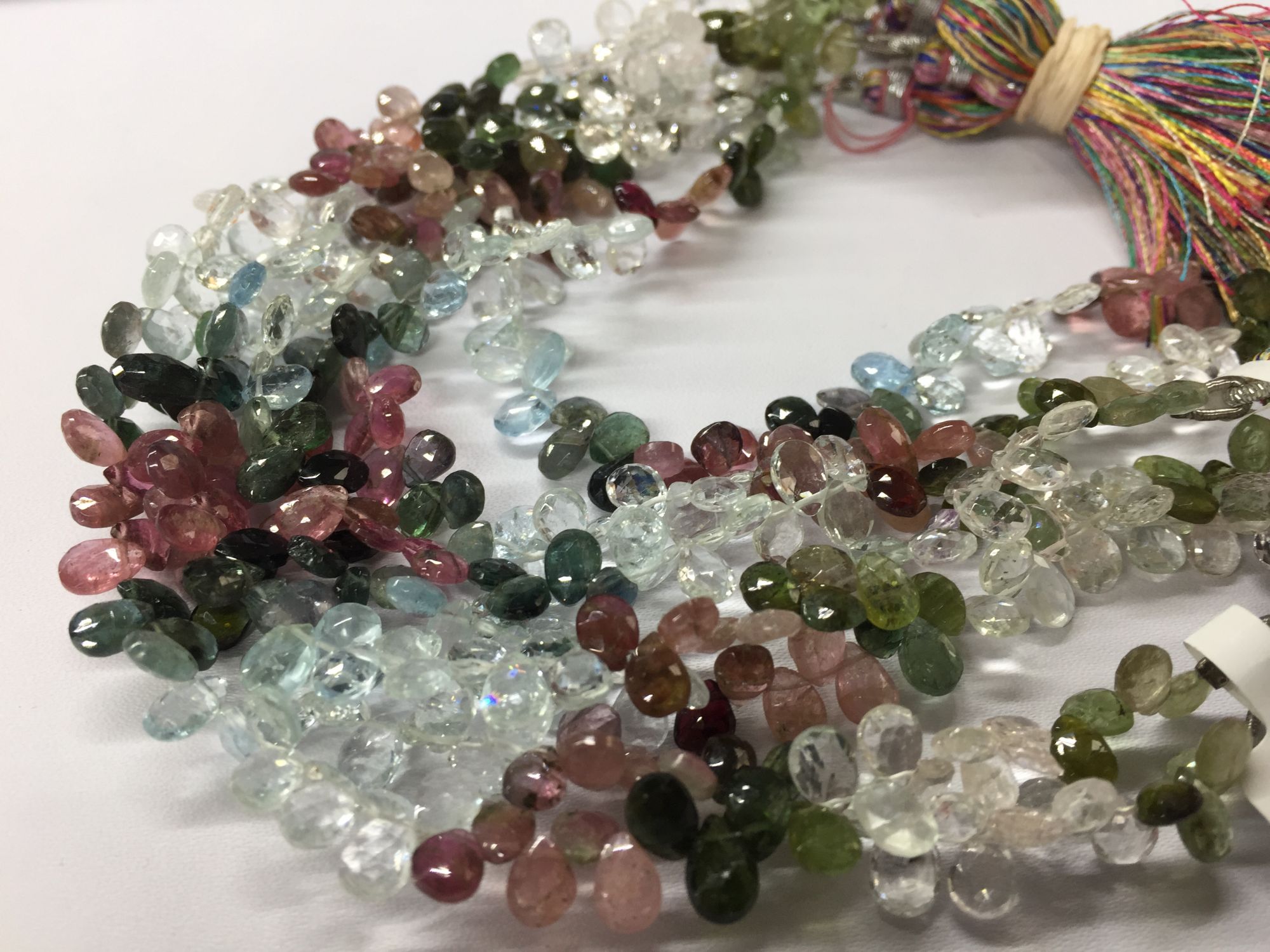 Natural tourmaline pear Faceted