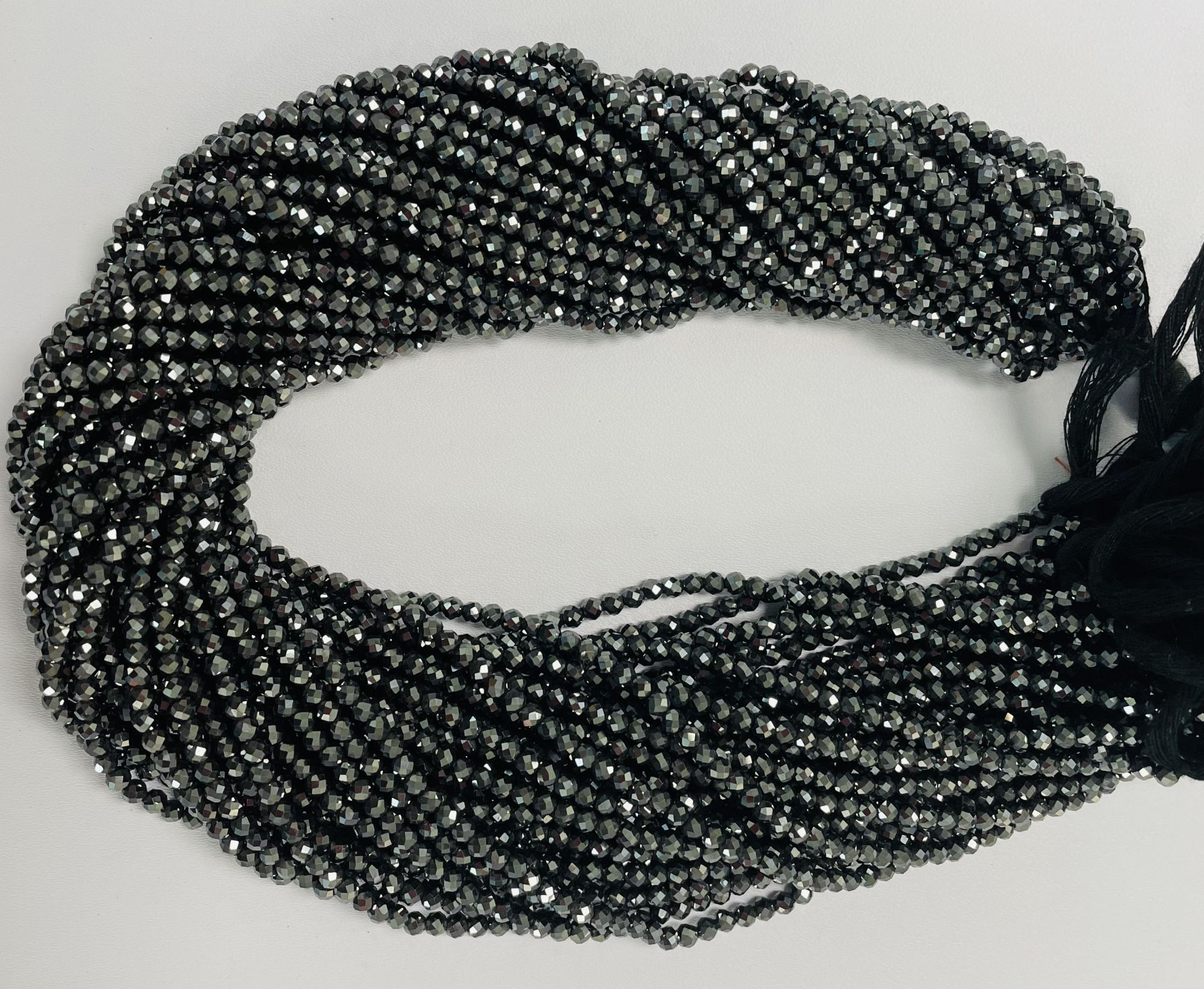 Hematite Rondelle Faceted