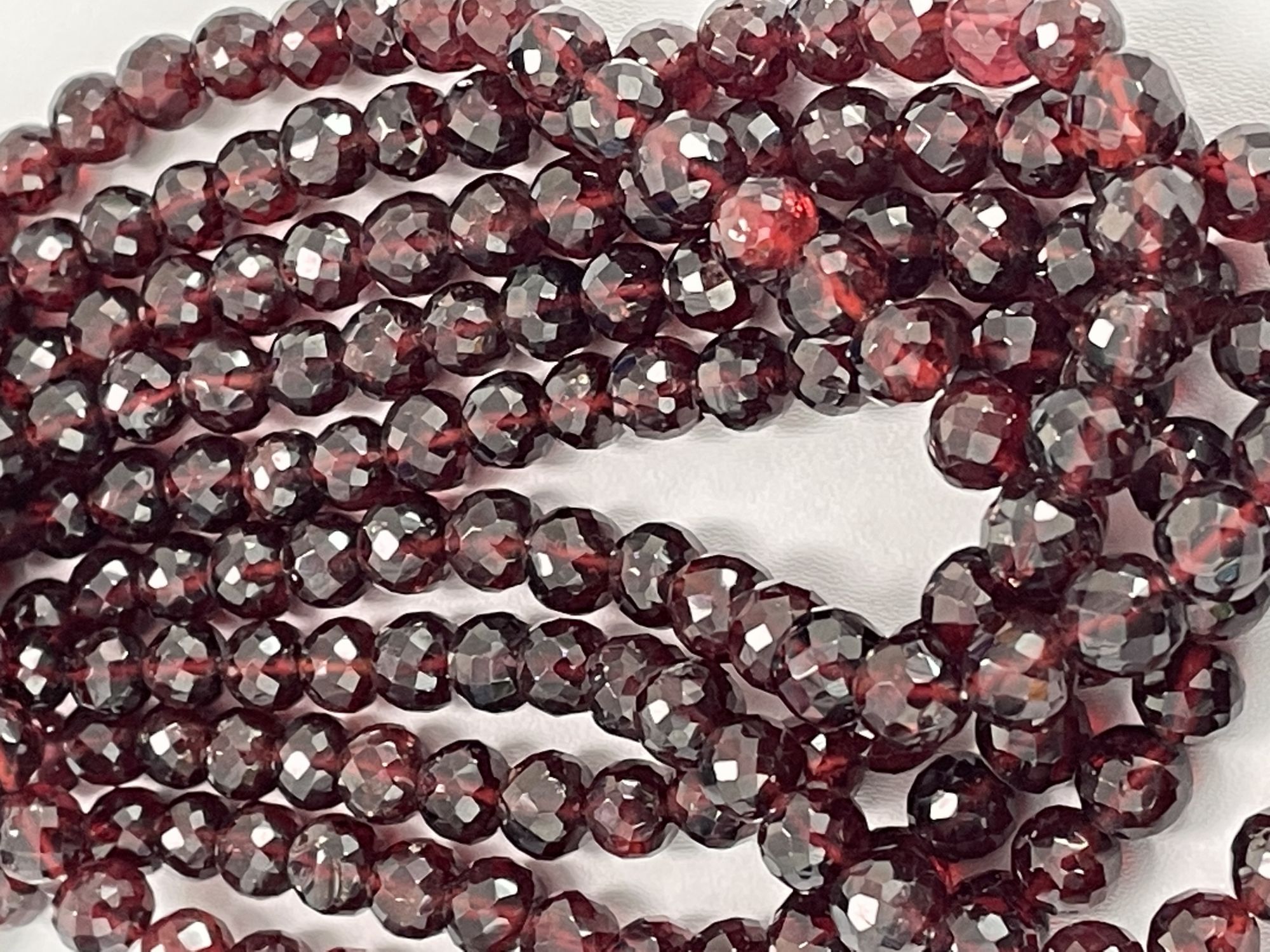 Red Garnet Round Faceted