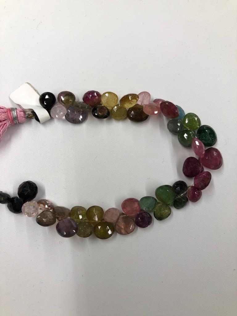 Watermelon Tourmaline Heart Faceted