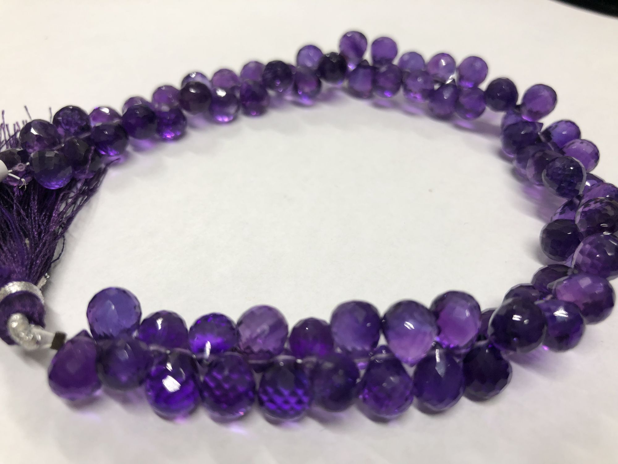 Amethyst Drops Faceted
