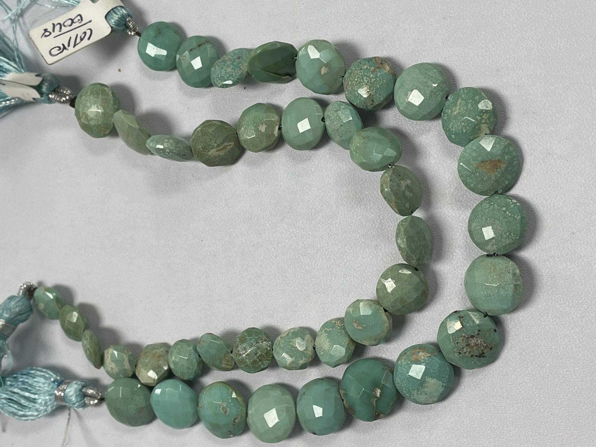 Natural Turquoise Coin Faceted