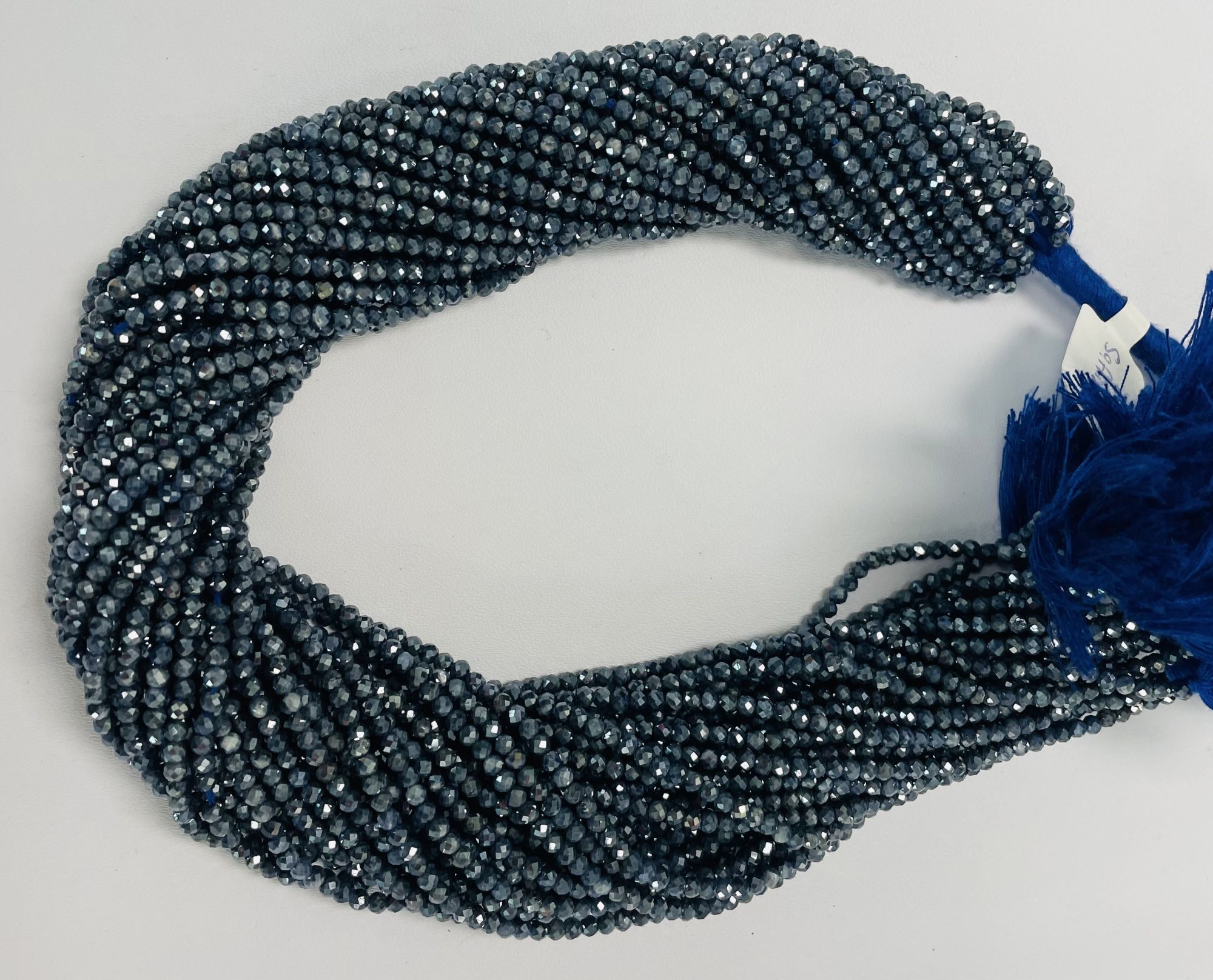 Coated Sapphire Rondelle Faceted