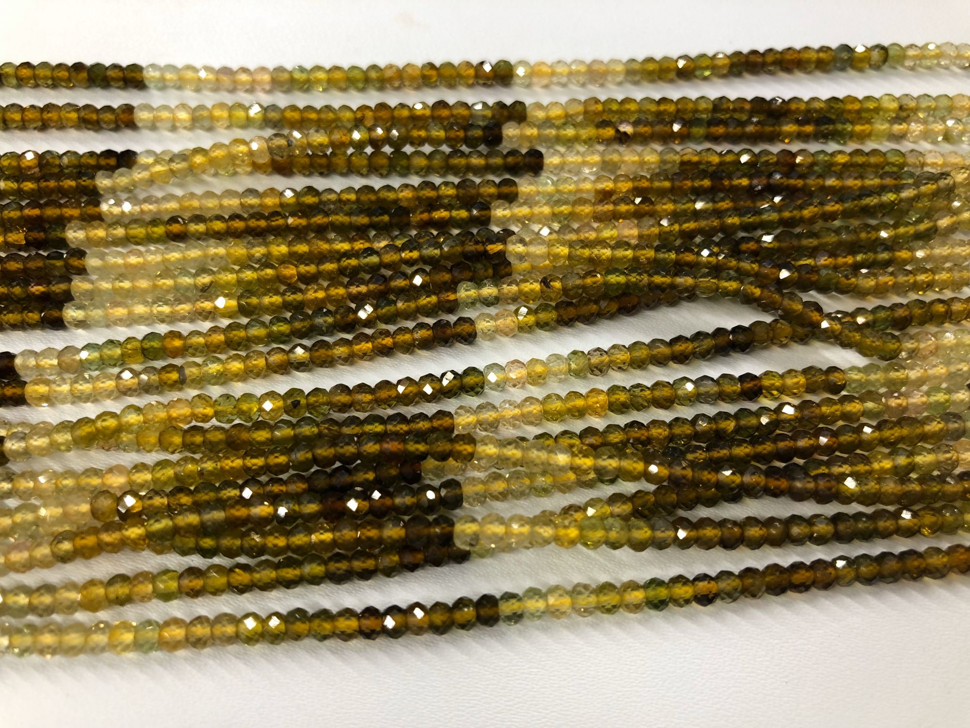 Natural Tourmaline Rondelles Faceted