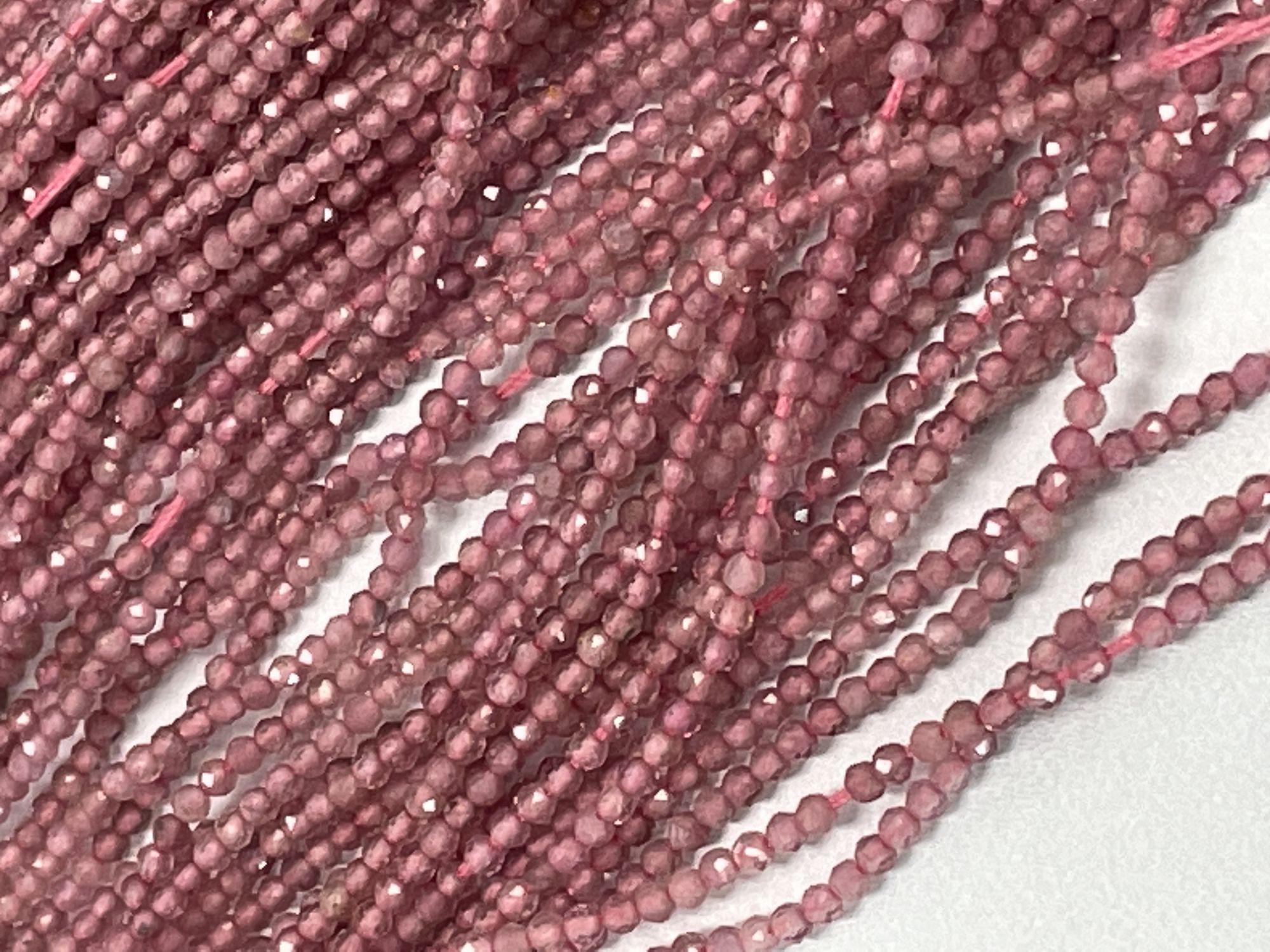 Pink Tourmaline Rondelle Faceted