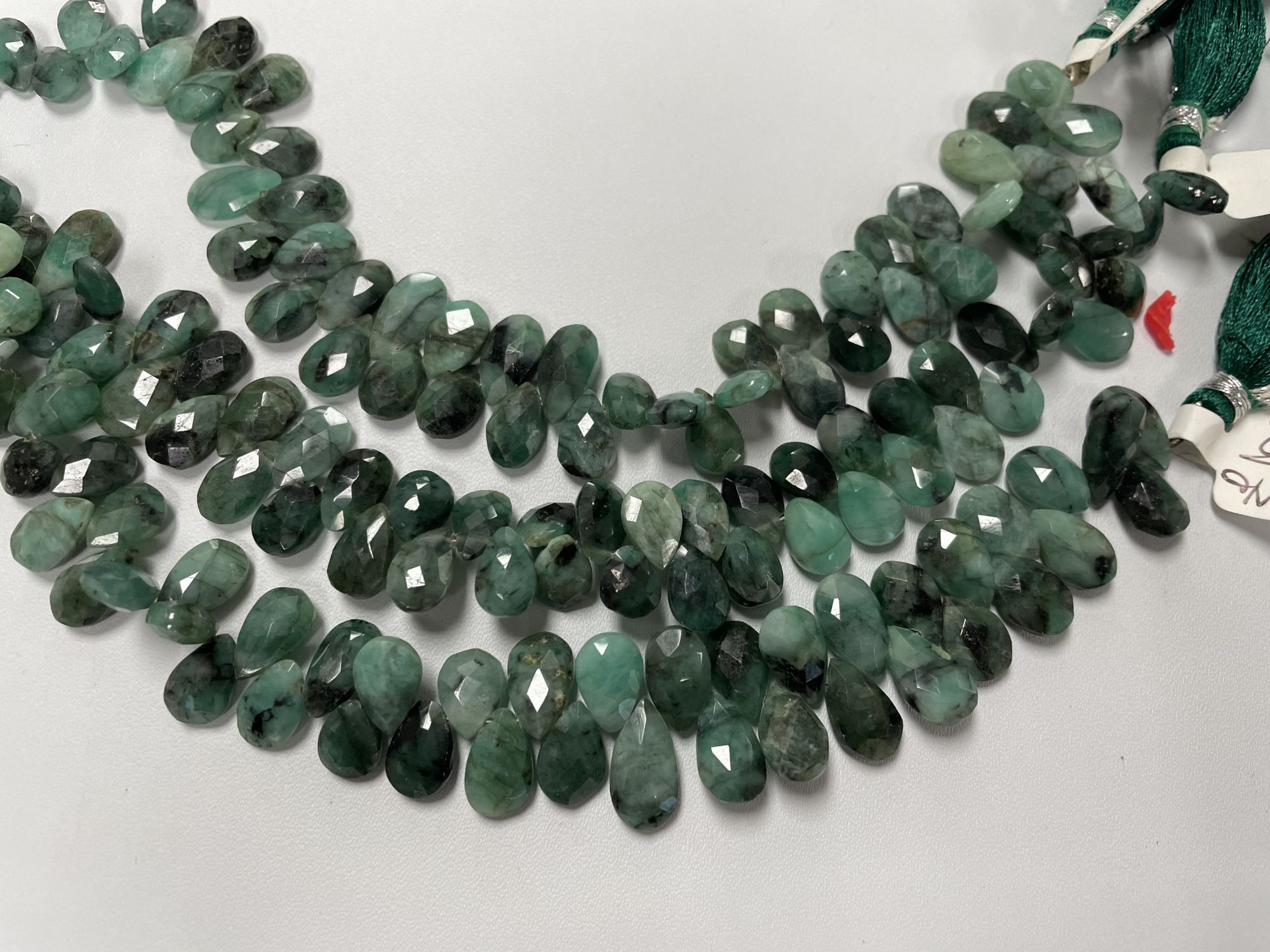 Brazilian Emerald Pears Faceted