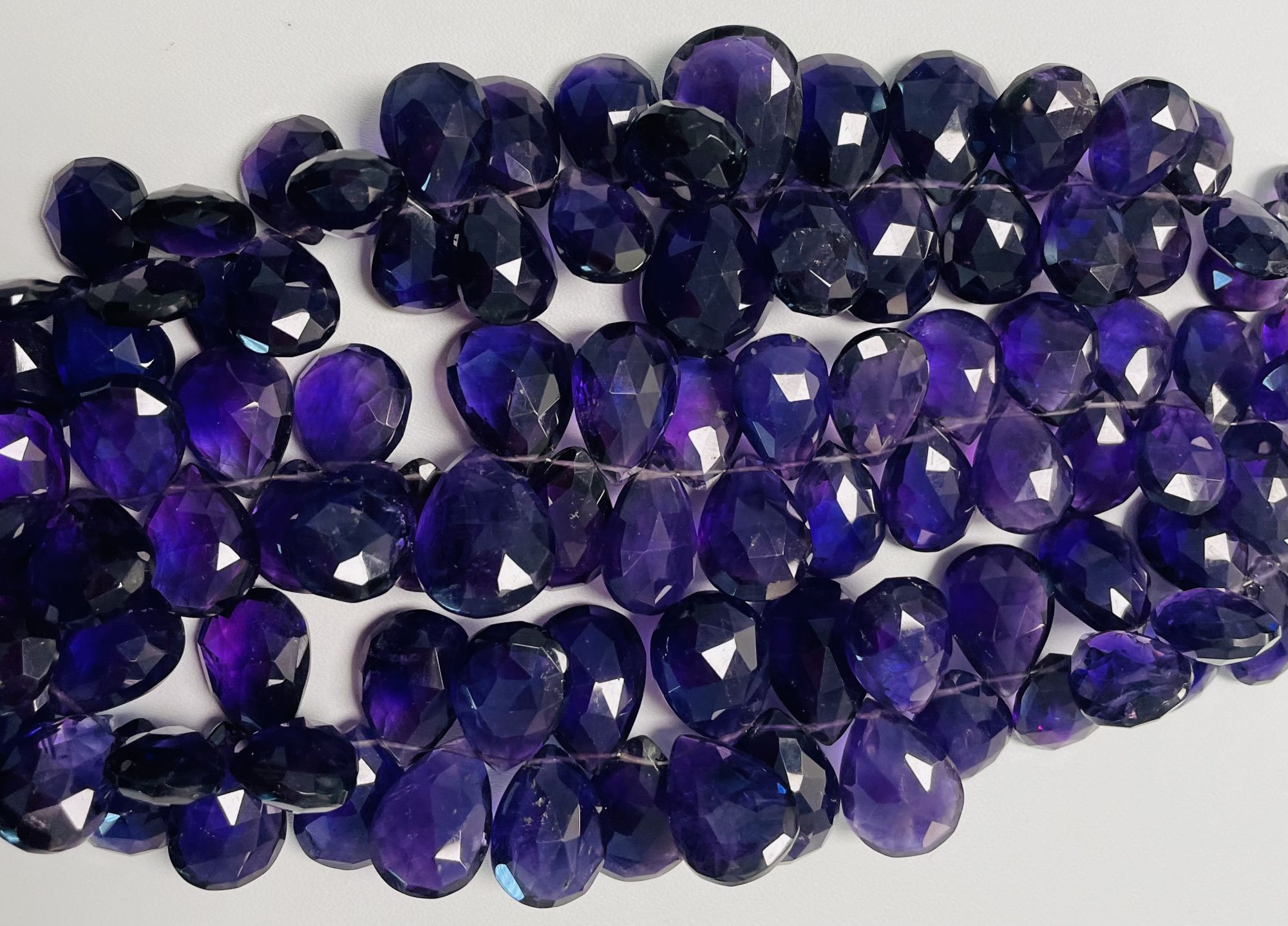 Purple Amethyst Pear Faceted