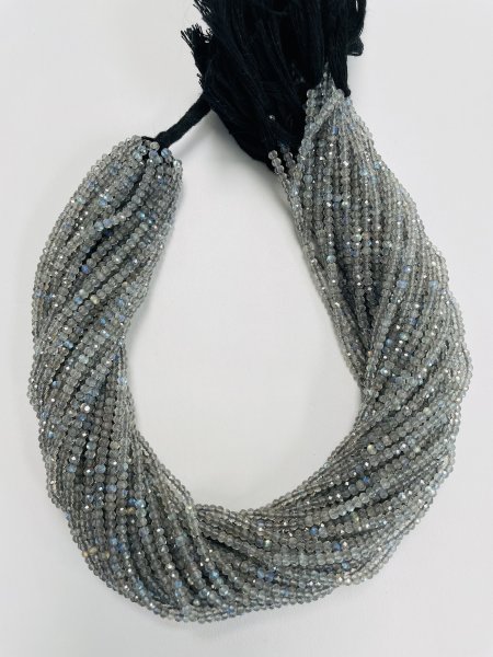 Labradorite Rondelles Faceted