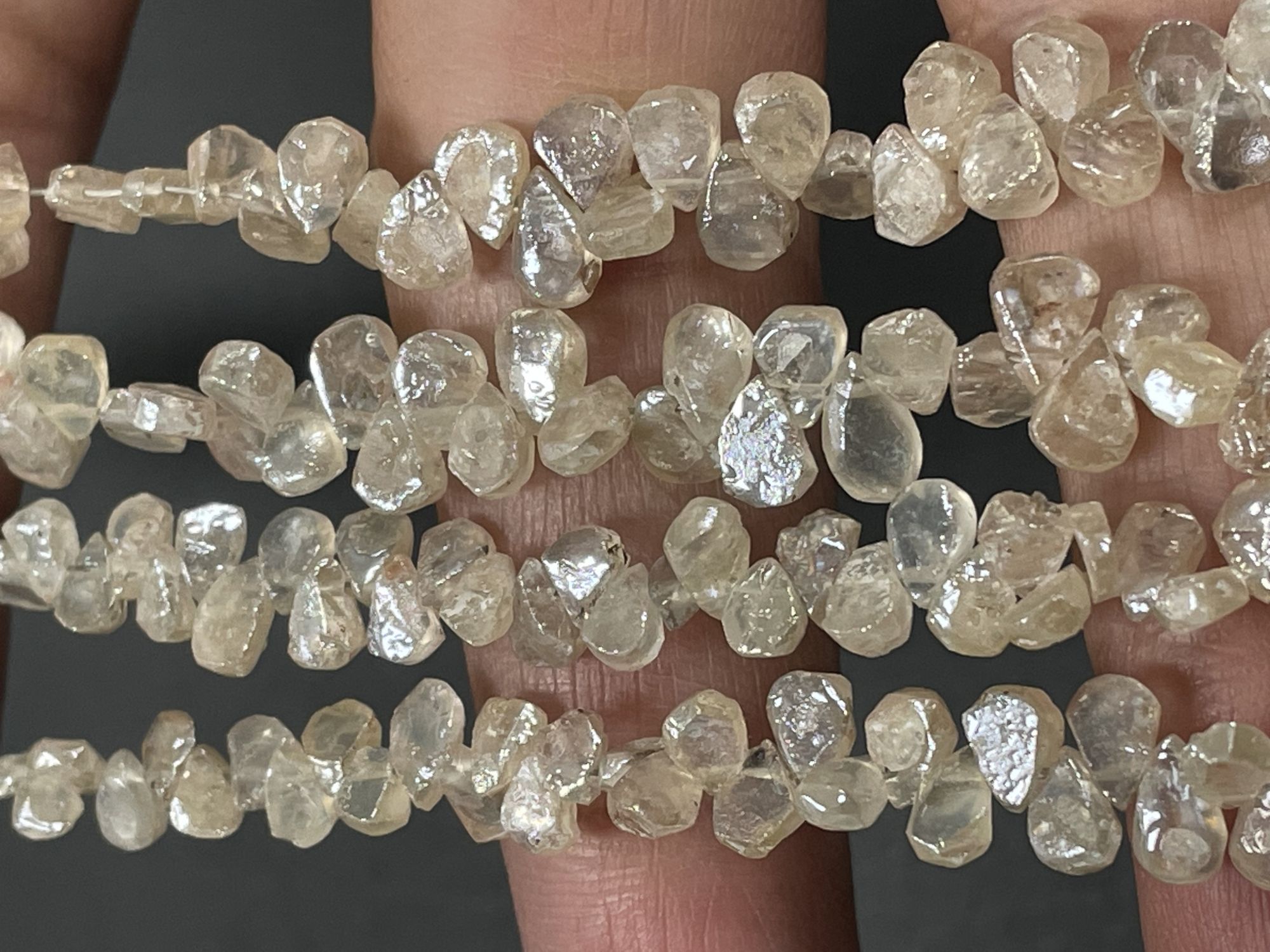 Zircon Pear Organic Cut Faceted