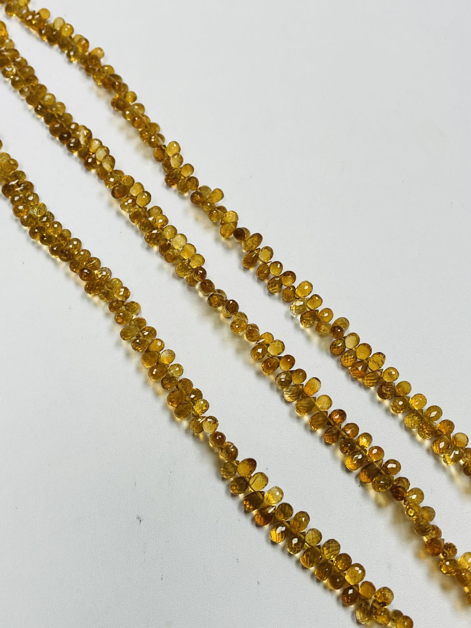Citrine Drop Faceted