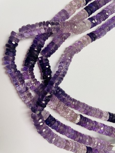 Purple Amethyst Tire Faceted