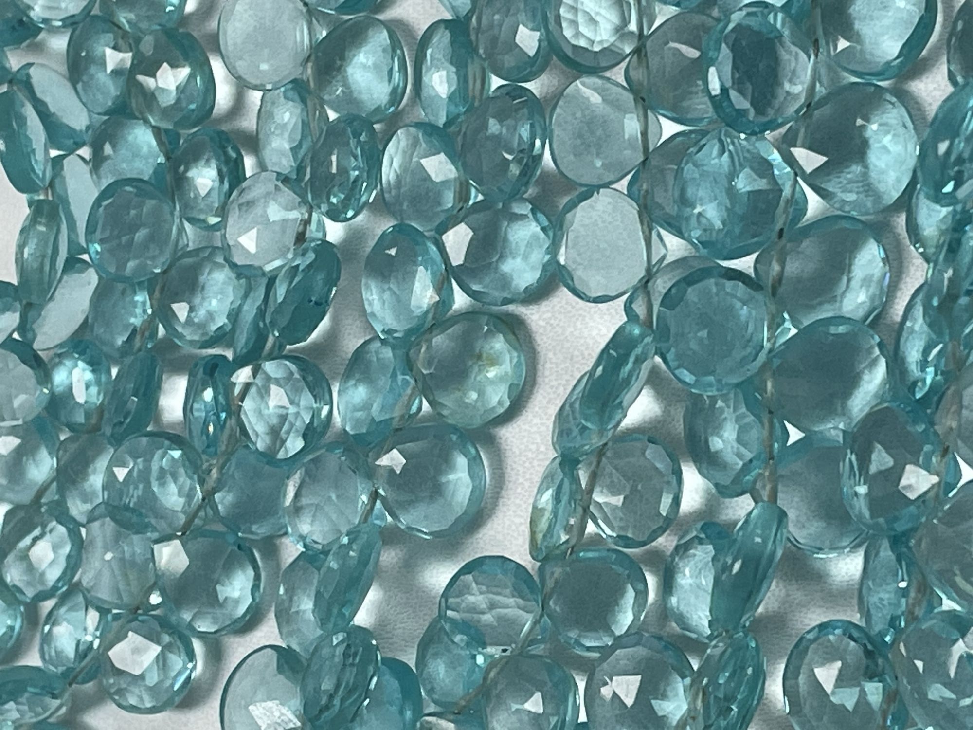 Sky Blue Hydro Quartz Heart Faceted