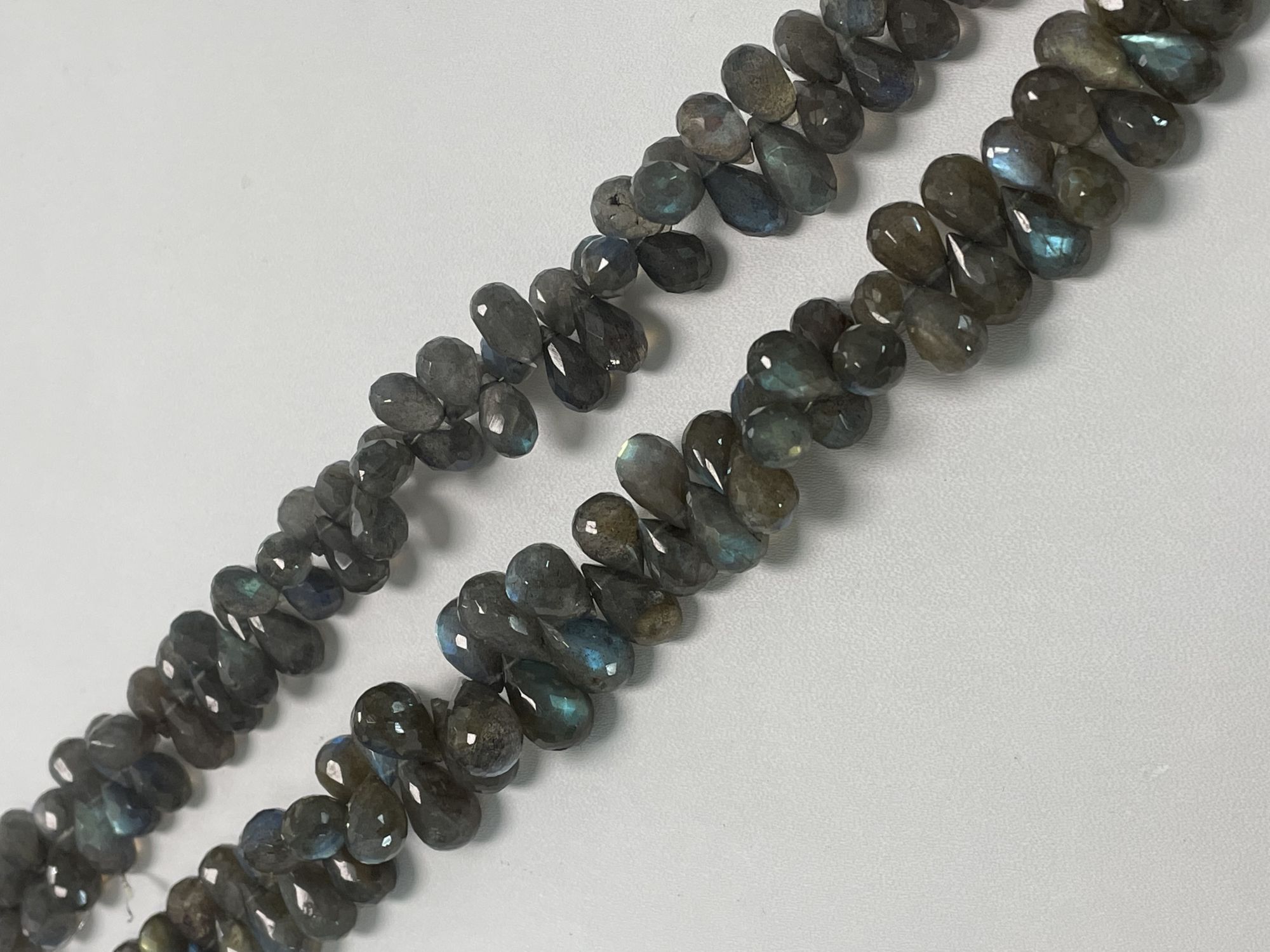 Labradorite Drop Faceted