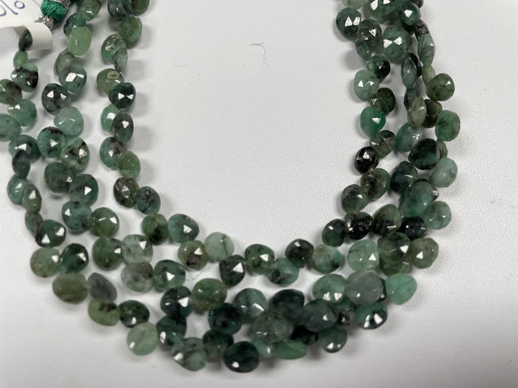 Brazilian Emerald Hearts Faceted