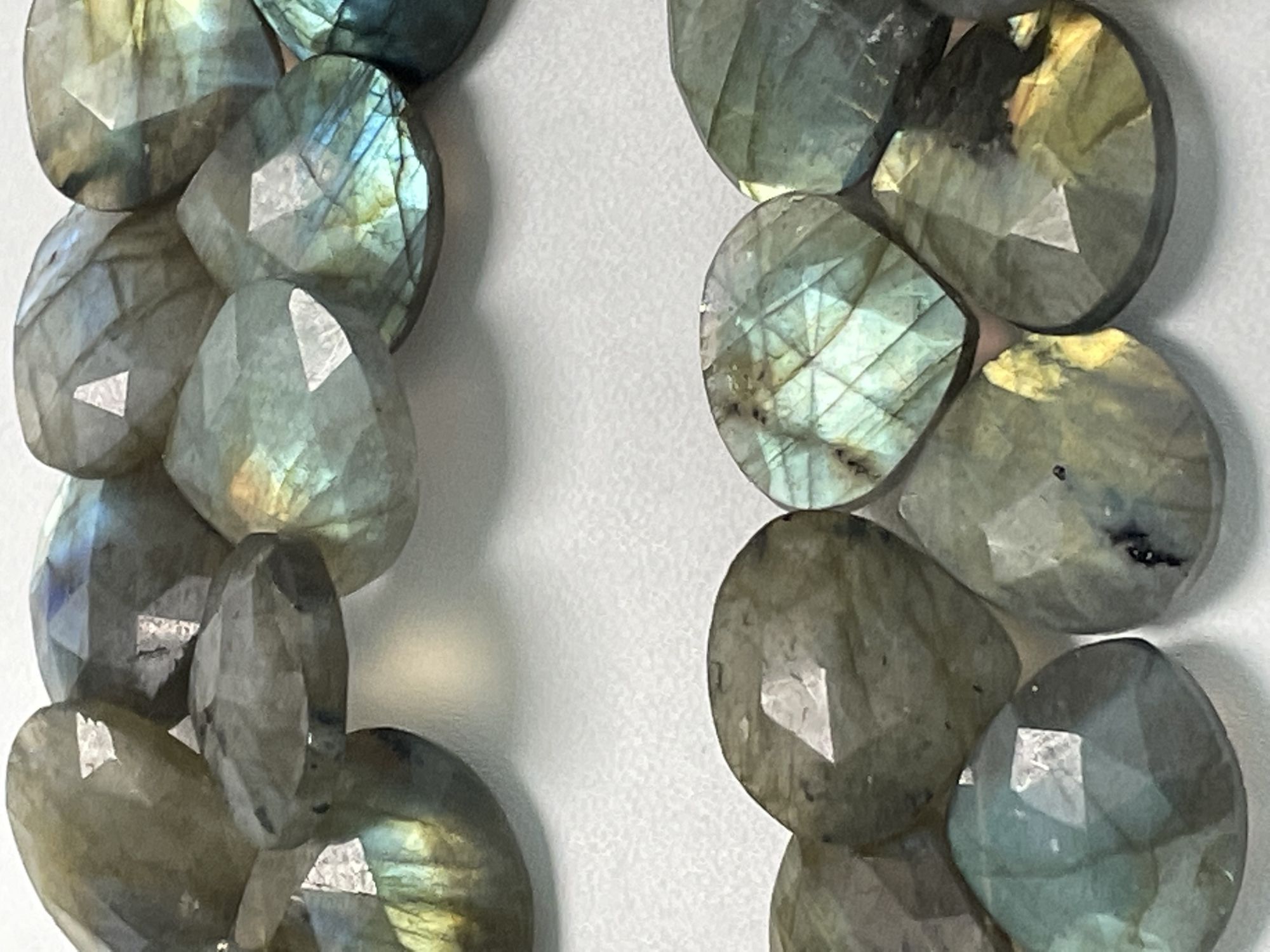 Labradorite Heart Faceted
