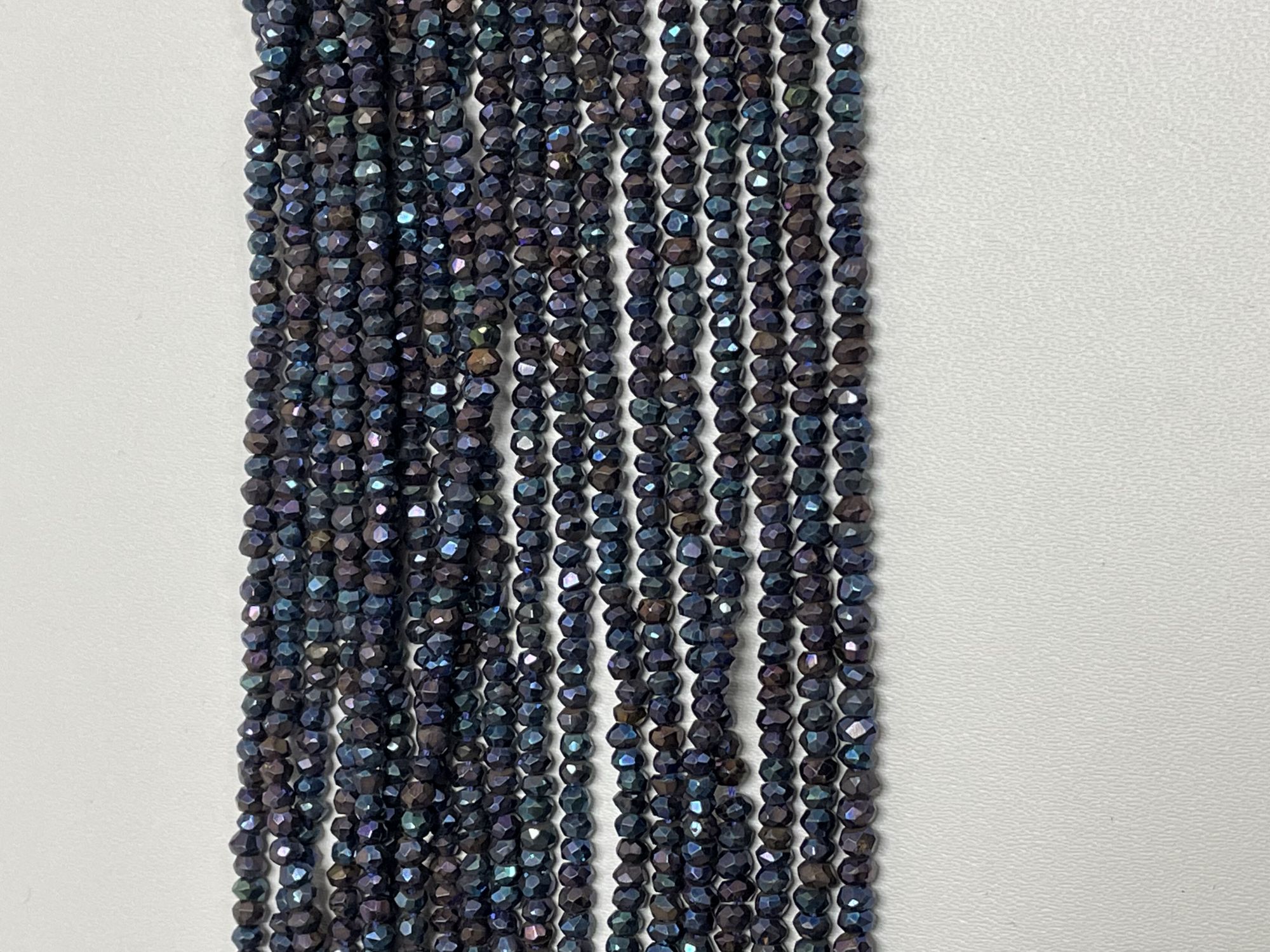 Mystic Blue Spinel Rondelle Faceted