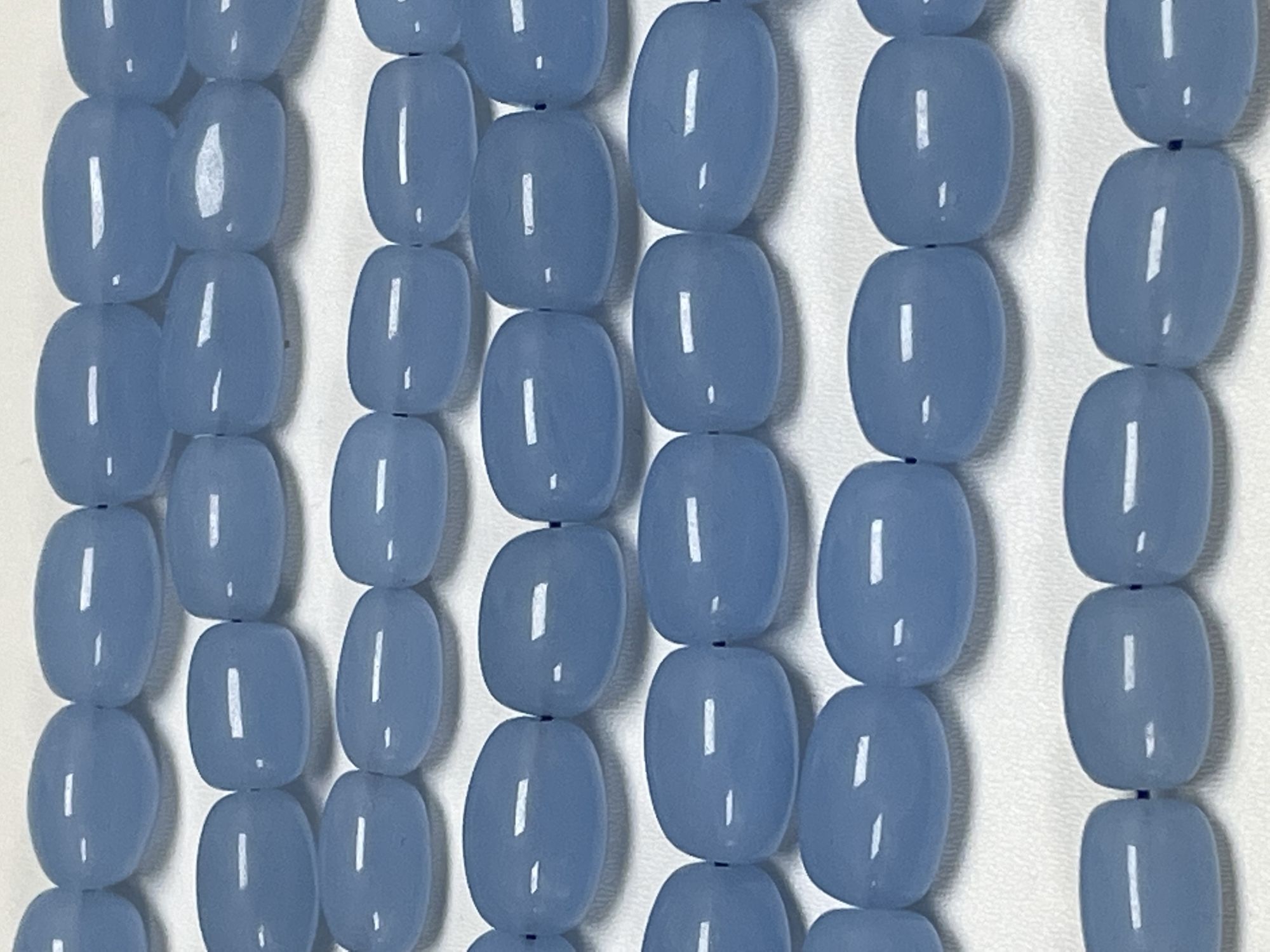 Blue Chalcedony Oval Smooth