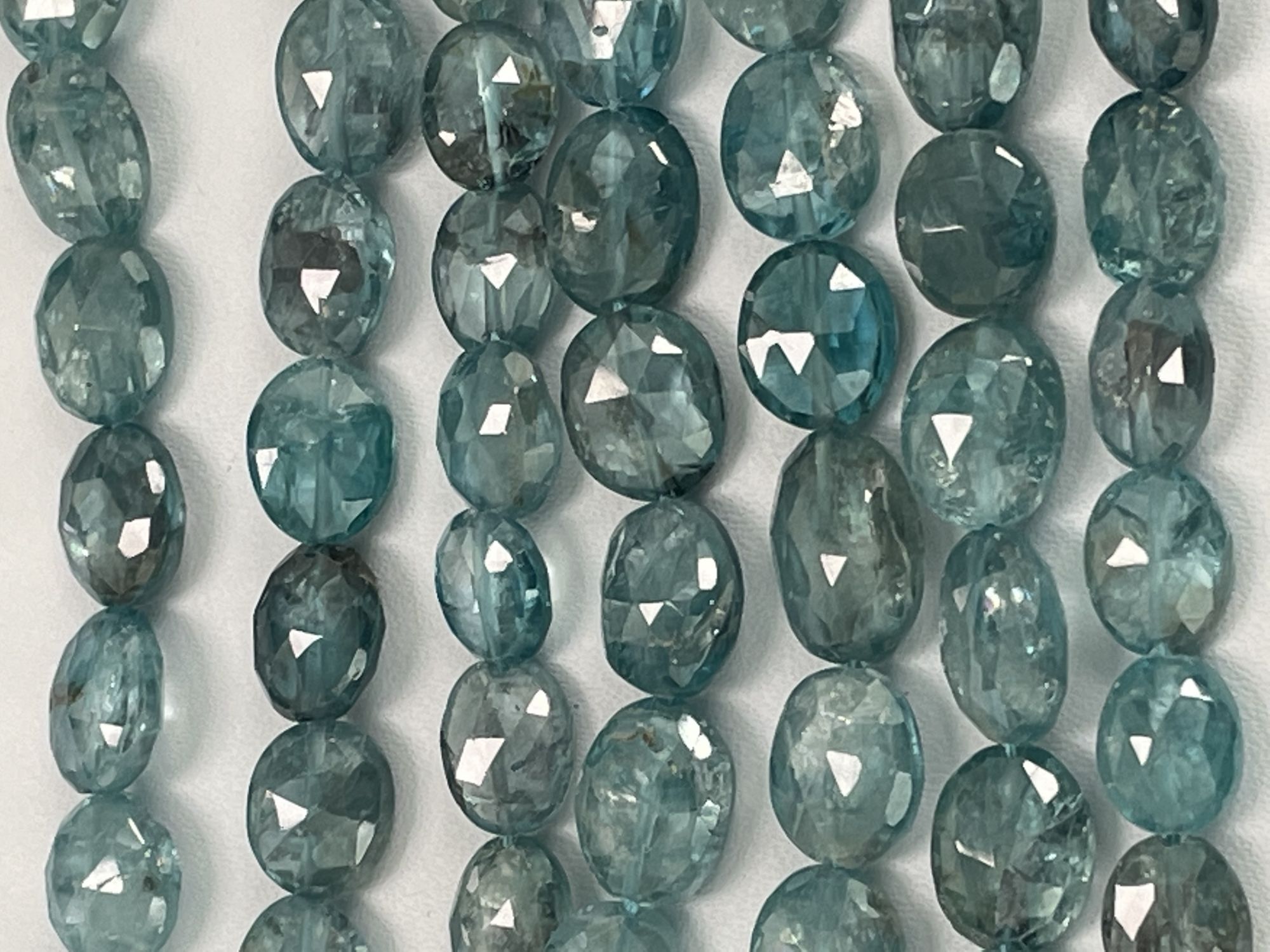 Blue Zircon Oval Faceted