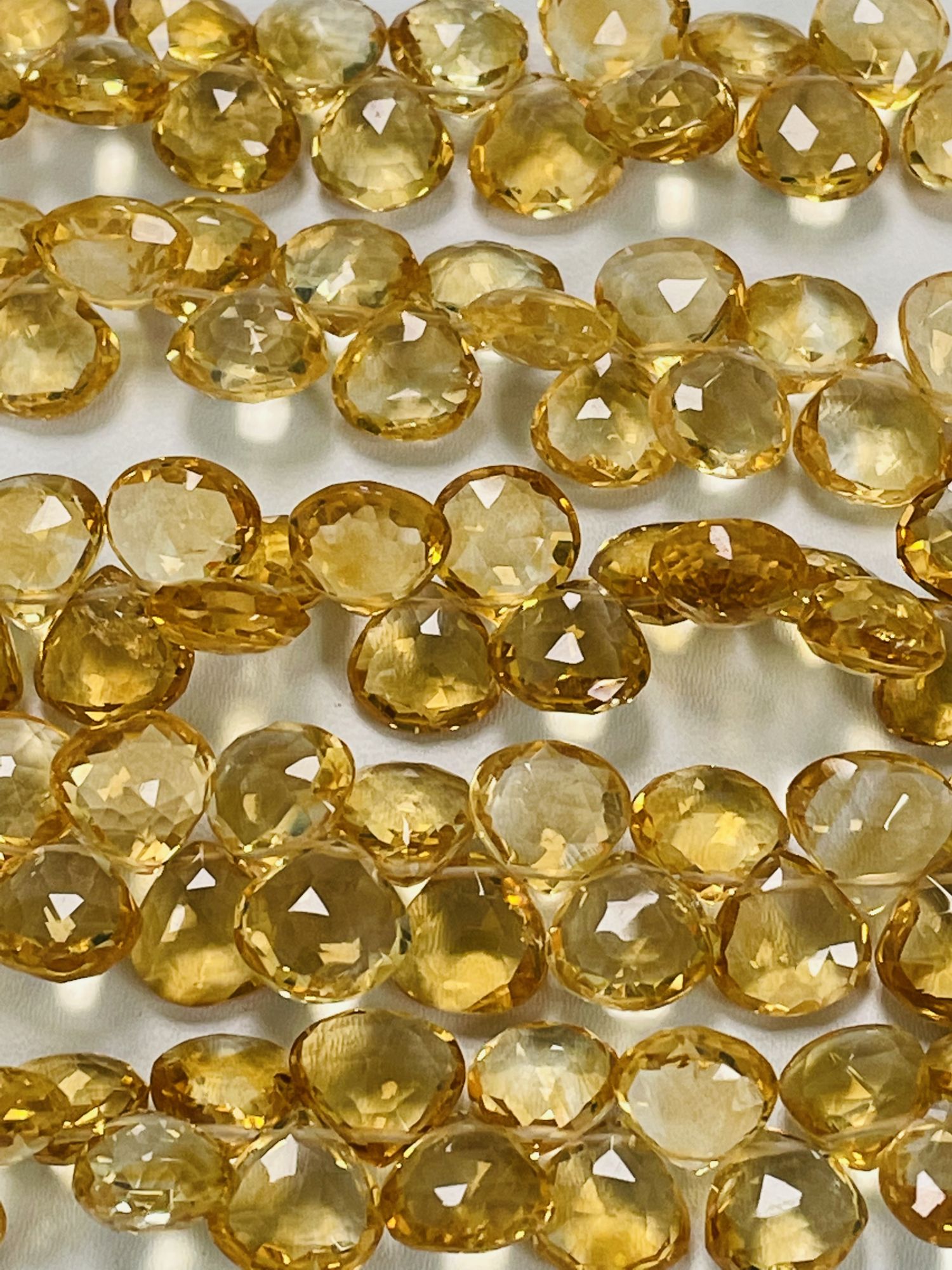 Citrine Heart Faceted