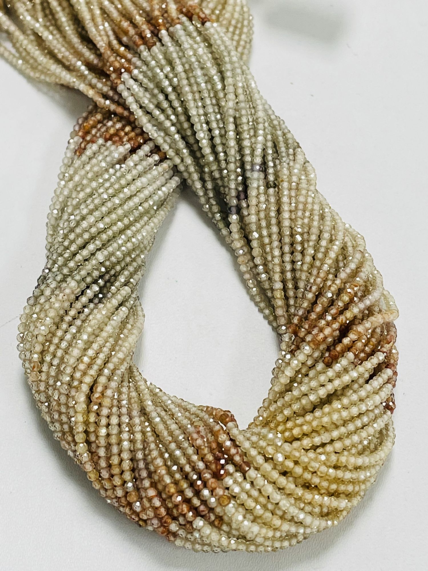 Natural Multi Zircon Rondelle Faceted