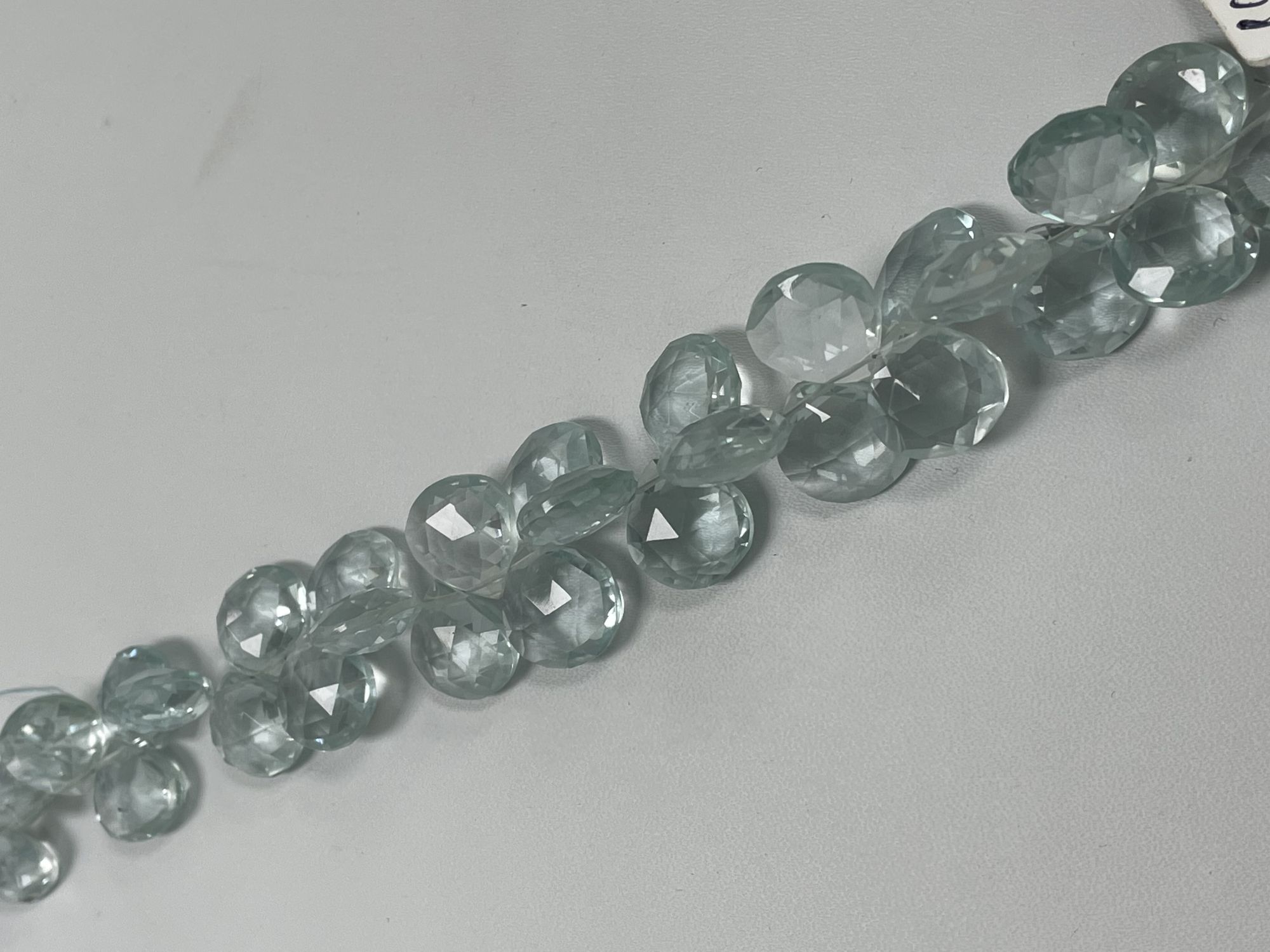 Aquamarine Hydro Quartz Heart Faceted
