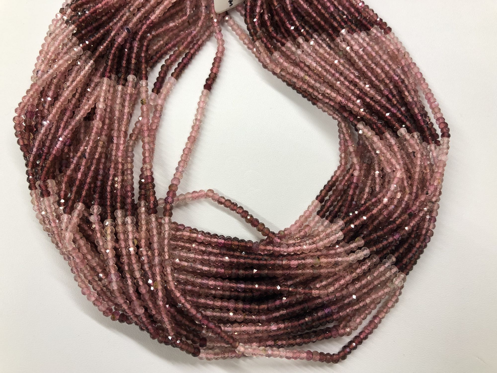 Natural Tourmaline Rondelles Faceted