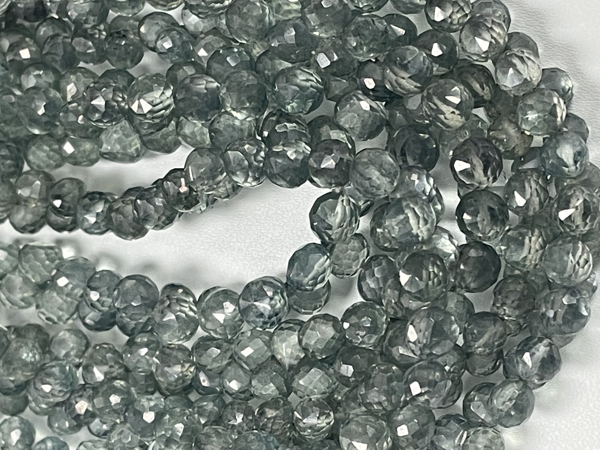 Green Mystic Quartz Onion Faceted