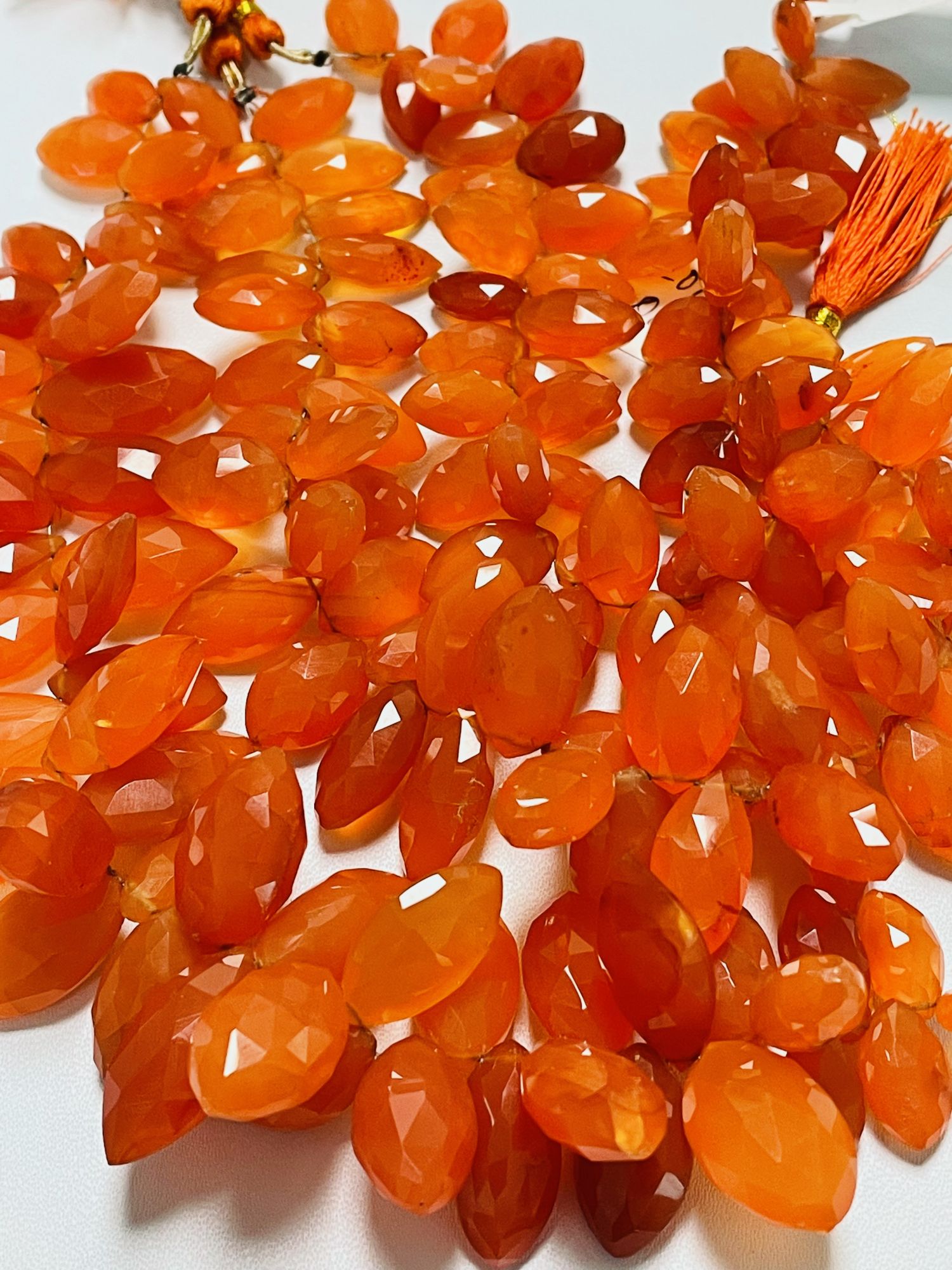 Carnelian Marquise Faceted