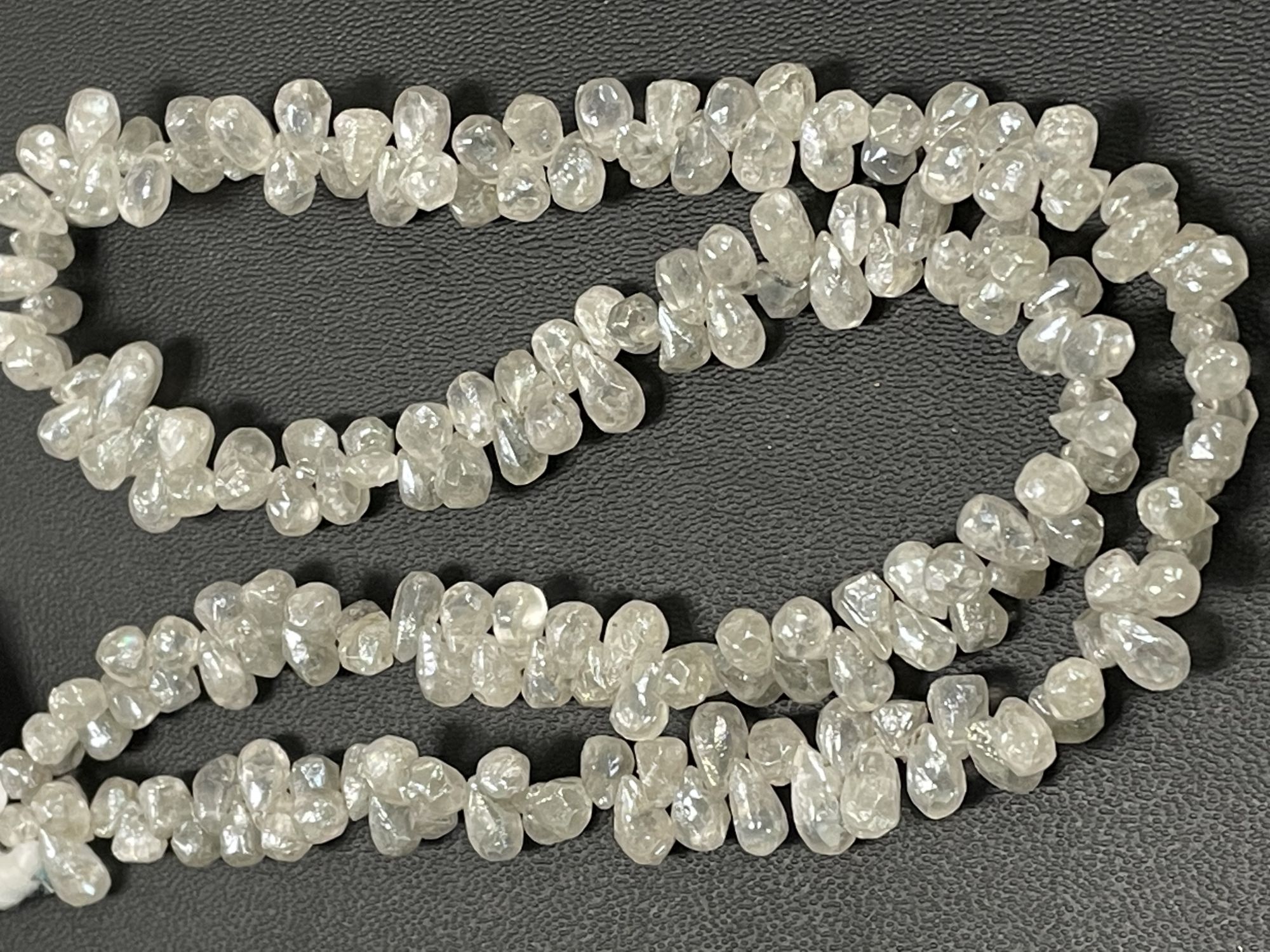 Zircon Drop Organic Cut Faceted