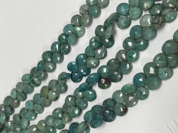 Chrysocolla Hearts Faceted