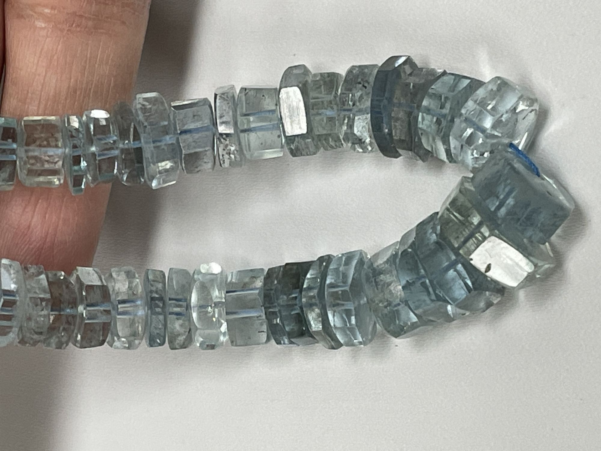 Copper Aquamarine Bolt Faceted