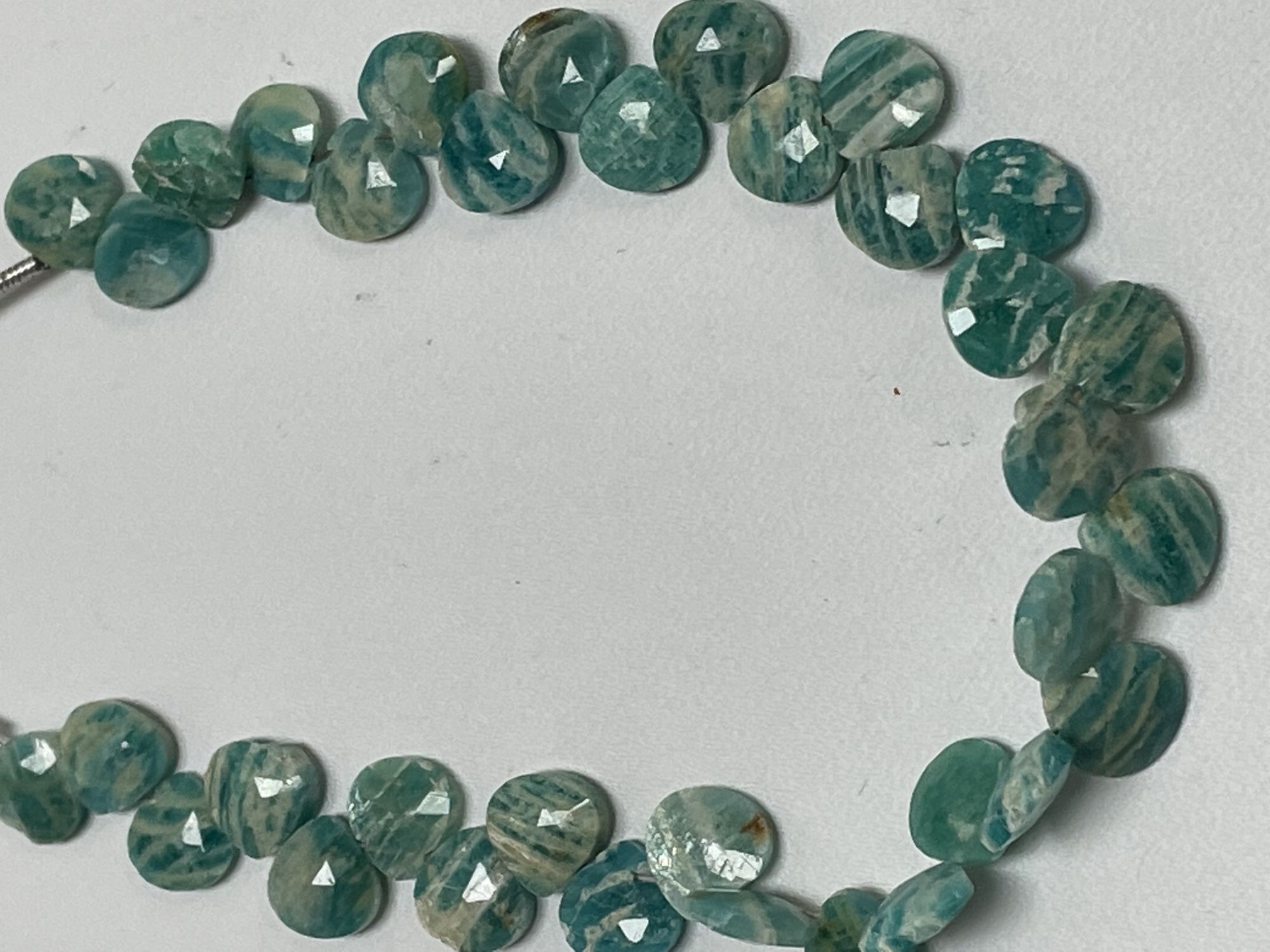 Amazonite Heart Faceted