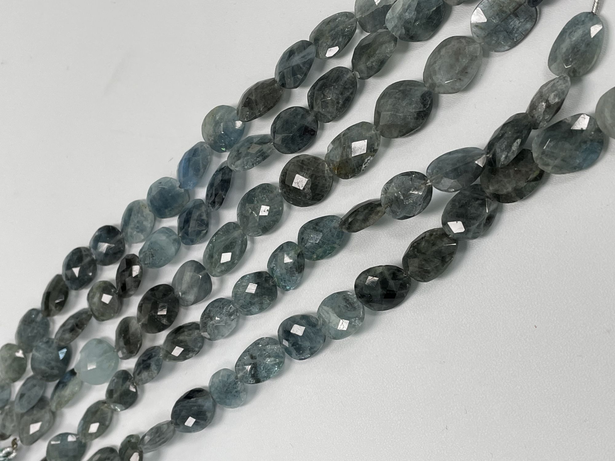 Moss Aquamarine Nugget Faceted