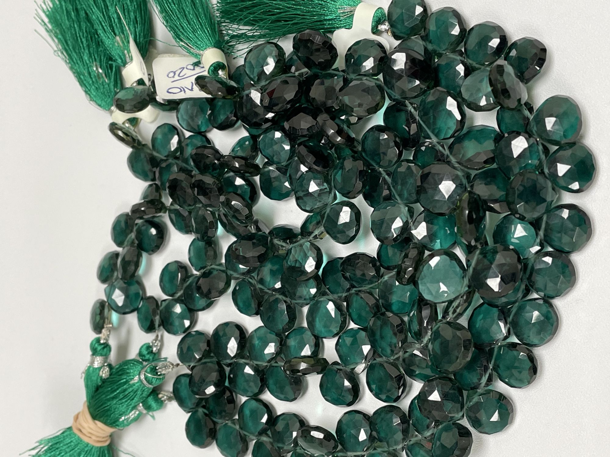 Green Hydro Quartz Heart Faceted