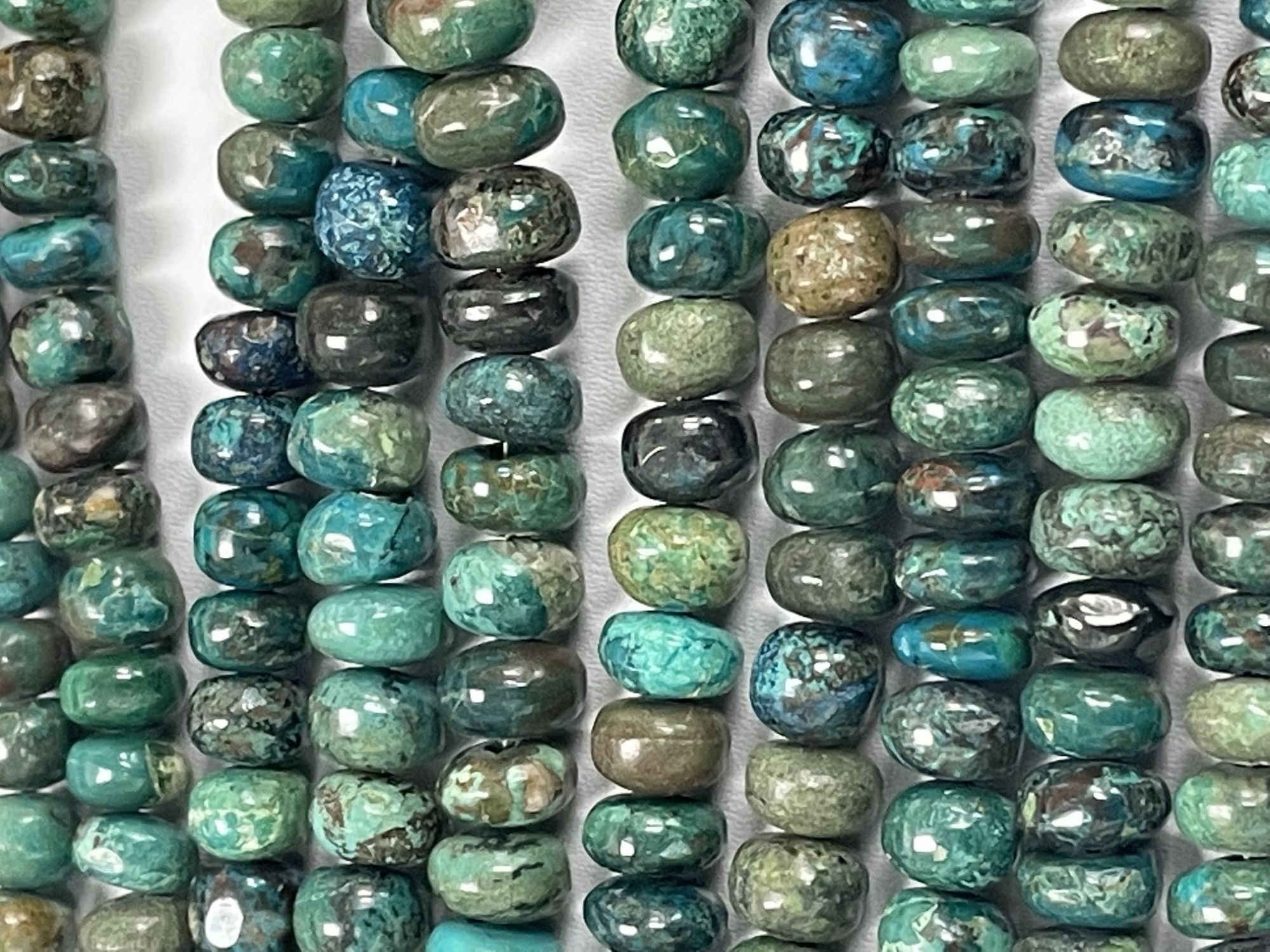 Chrysocolla Rondelle Smooth