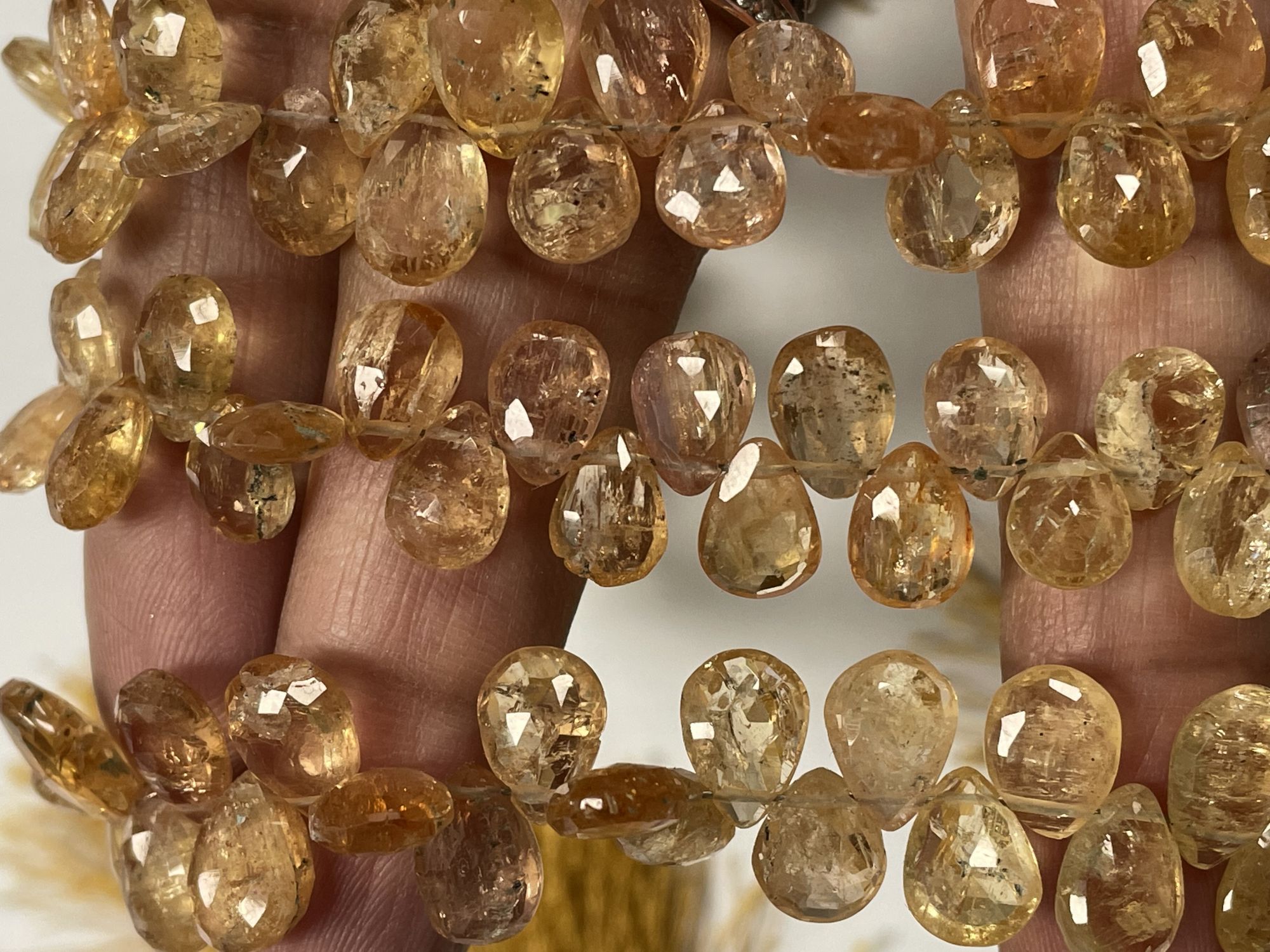Imperial Topaz Pear Faceted