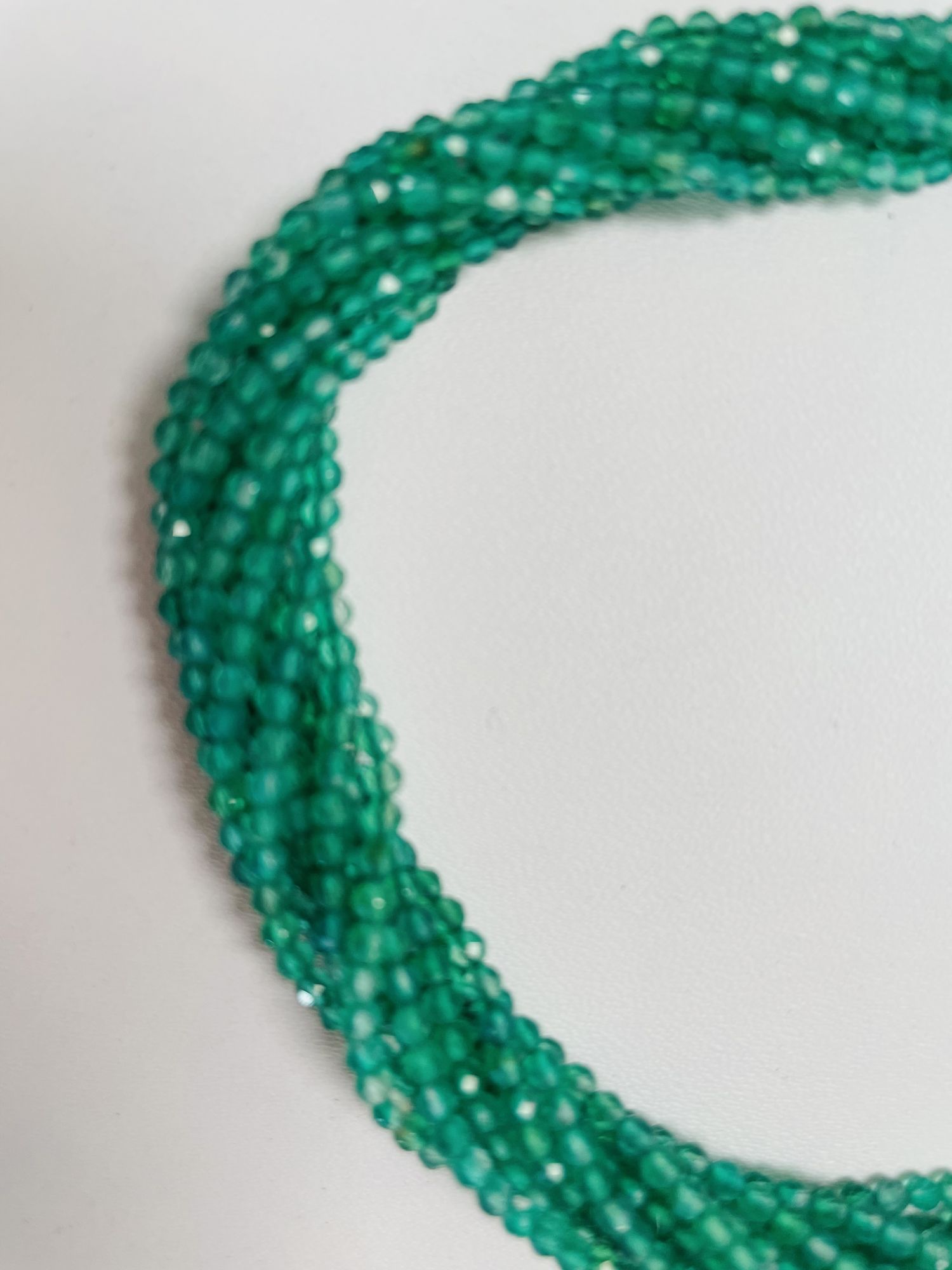 Green Onyx Rondelle Faceted