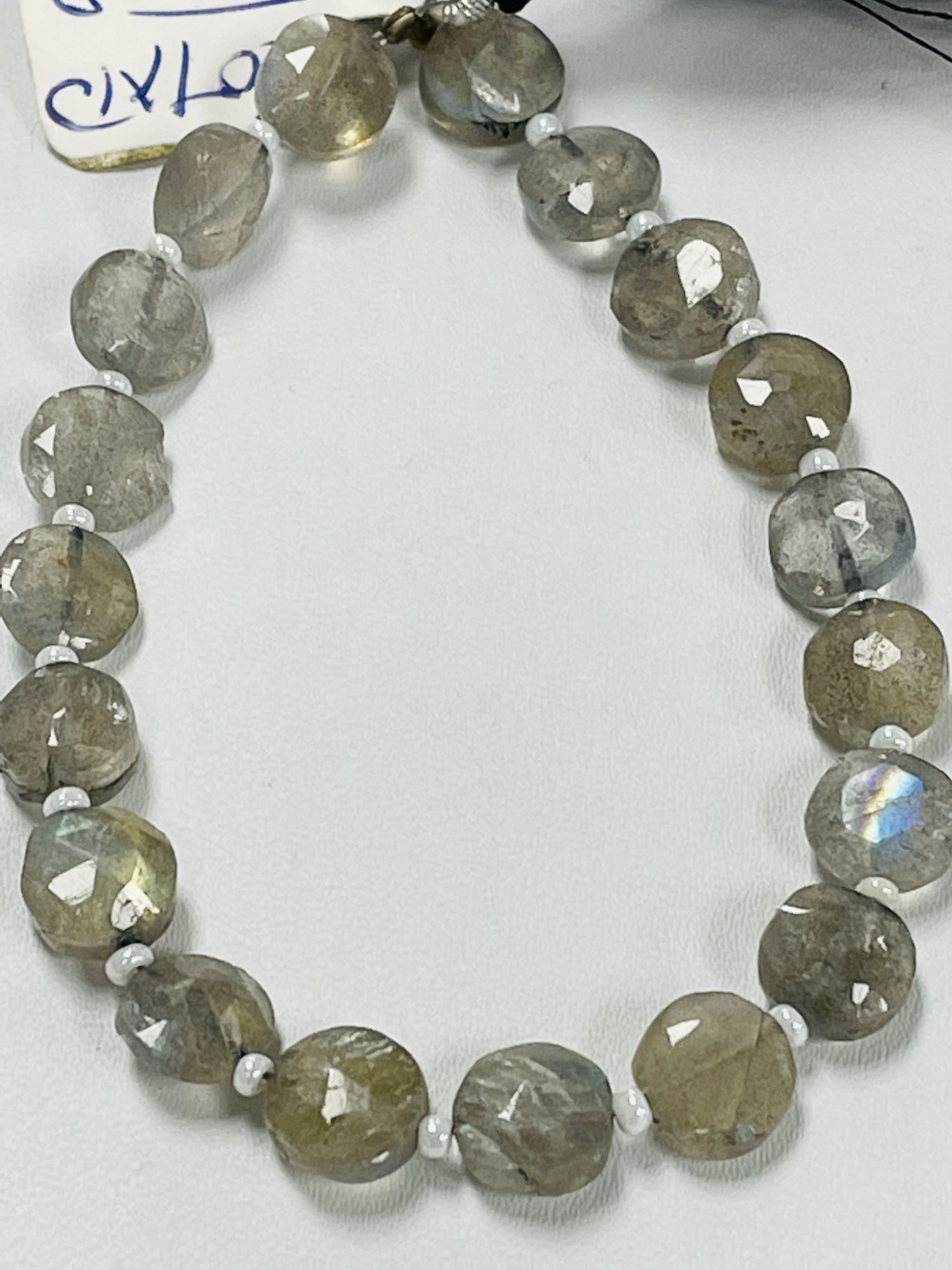 Labradorite Coin Faceted