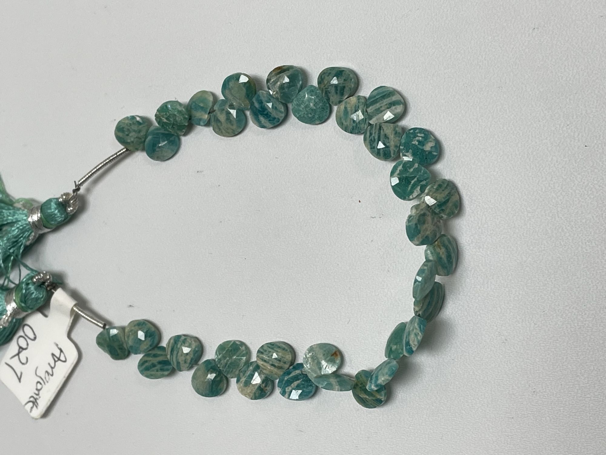 Amazonite Heart Faceted