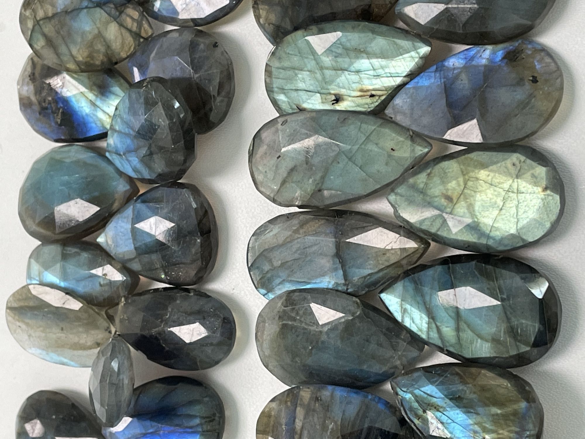 Labradorite Pear Faceted